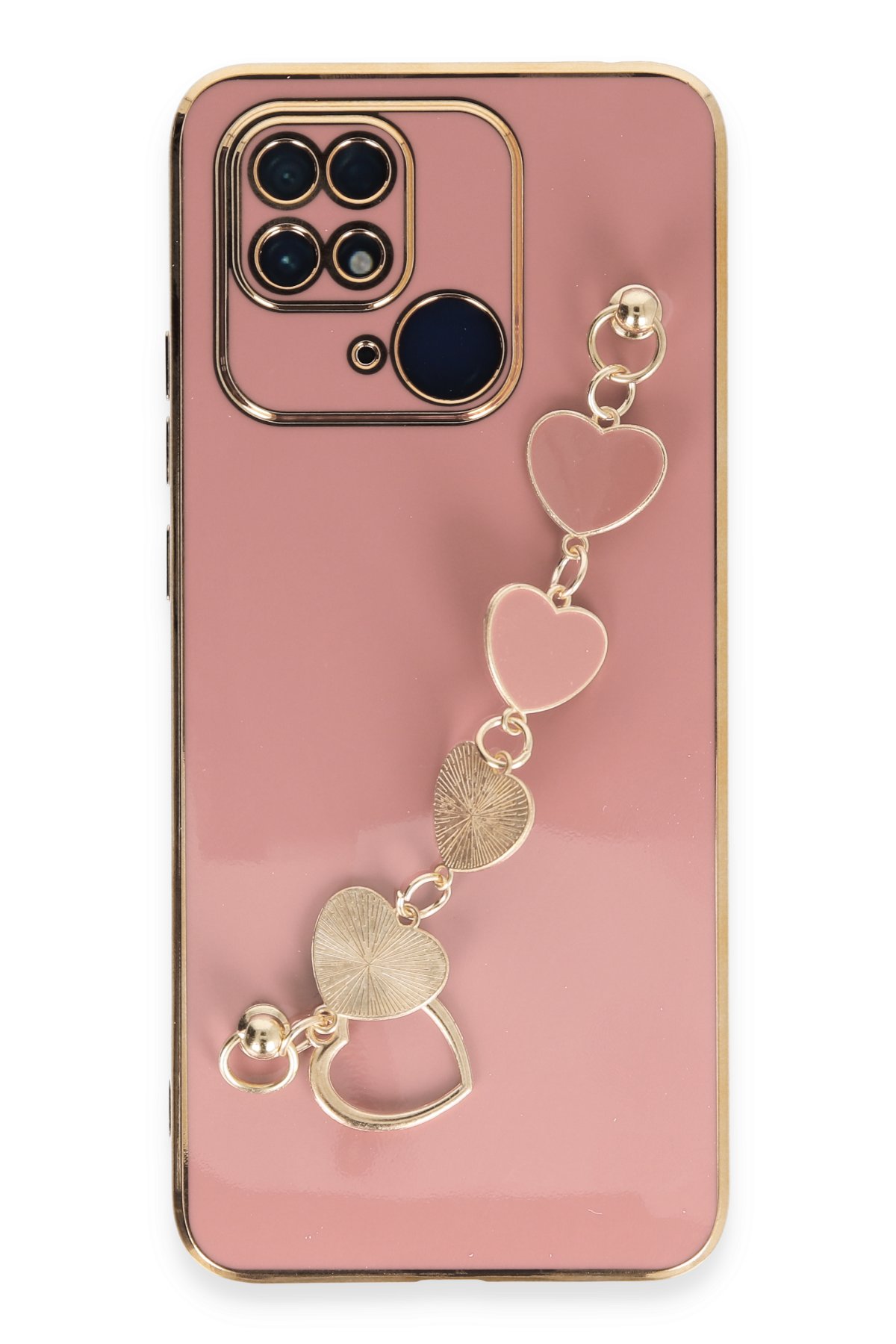 Newface Xiaomi Poco C40 Kılıf Montreal Yüzüklü Silikon Kapak - Sarı