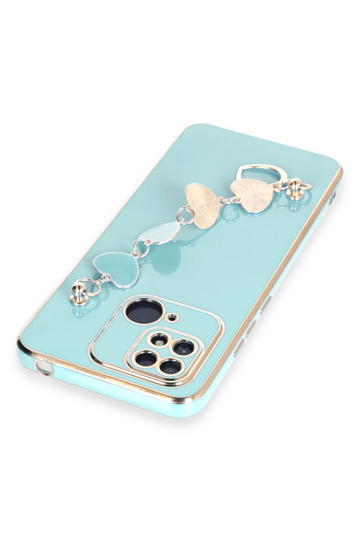 Newface Xiaomi Poco C40 Kılıf Razer Lensli Silikon - Mor