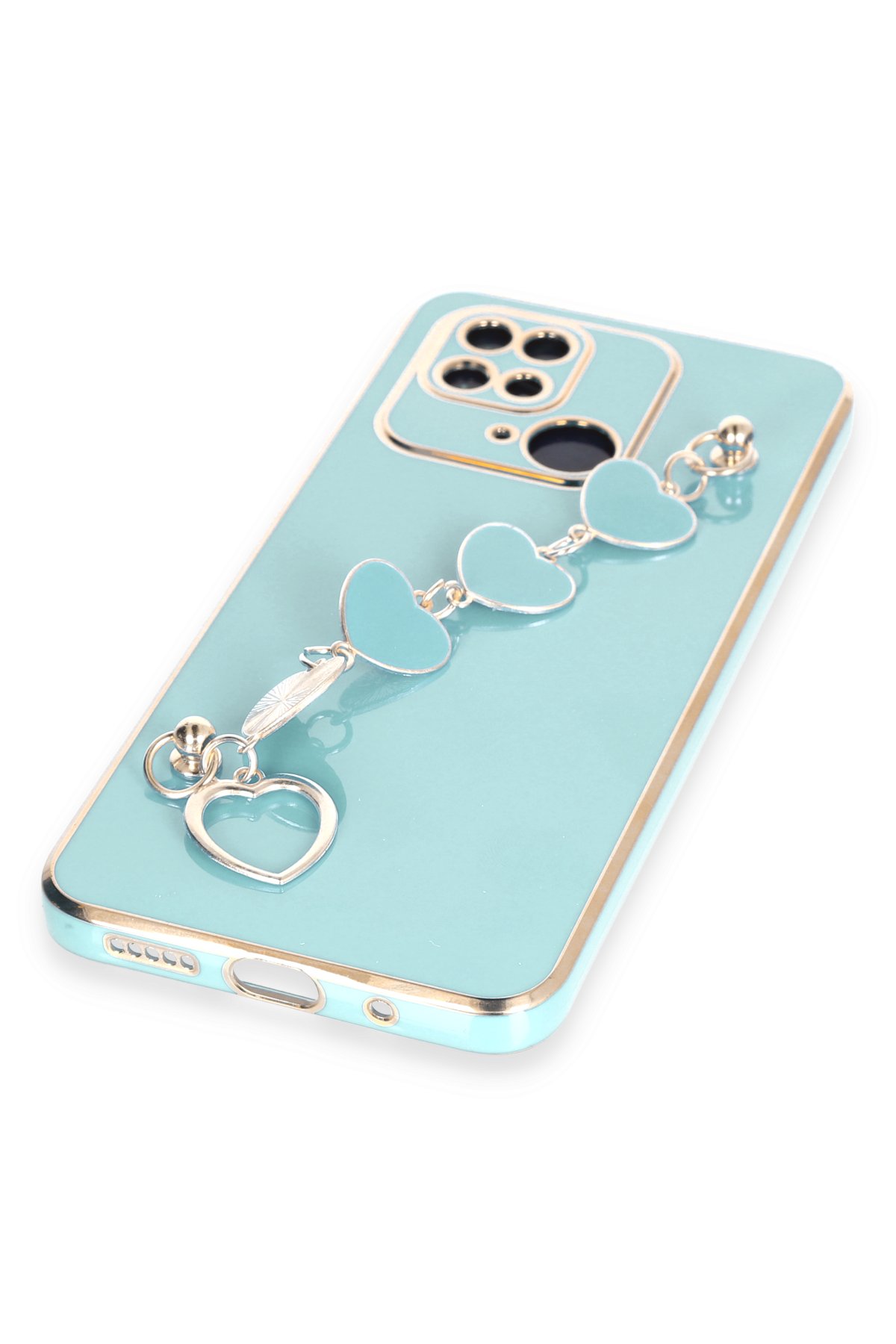 Newface Xiaomi Poco C40 Kılıf Razer Lensli Silikon - Mor