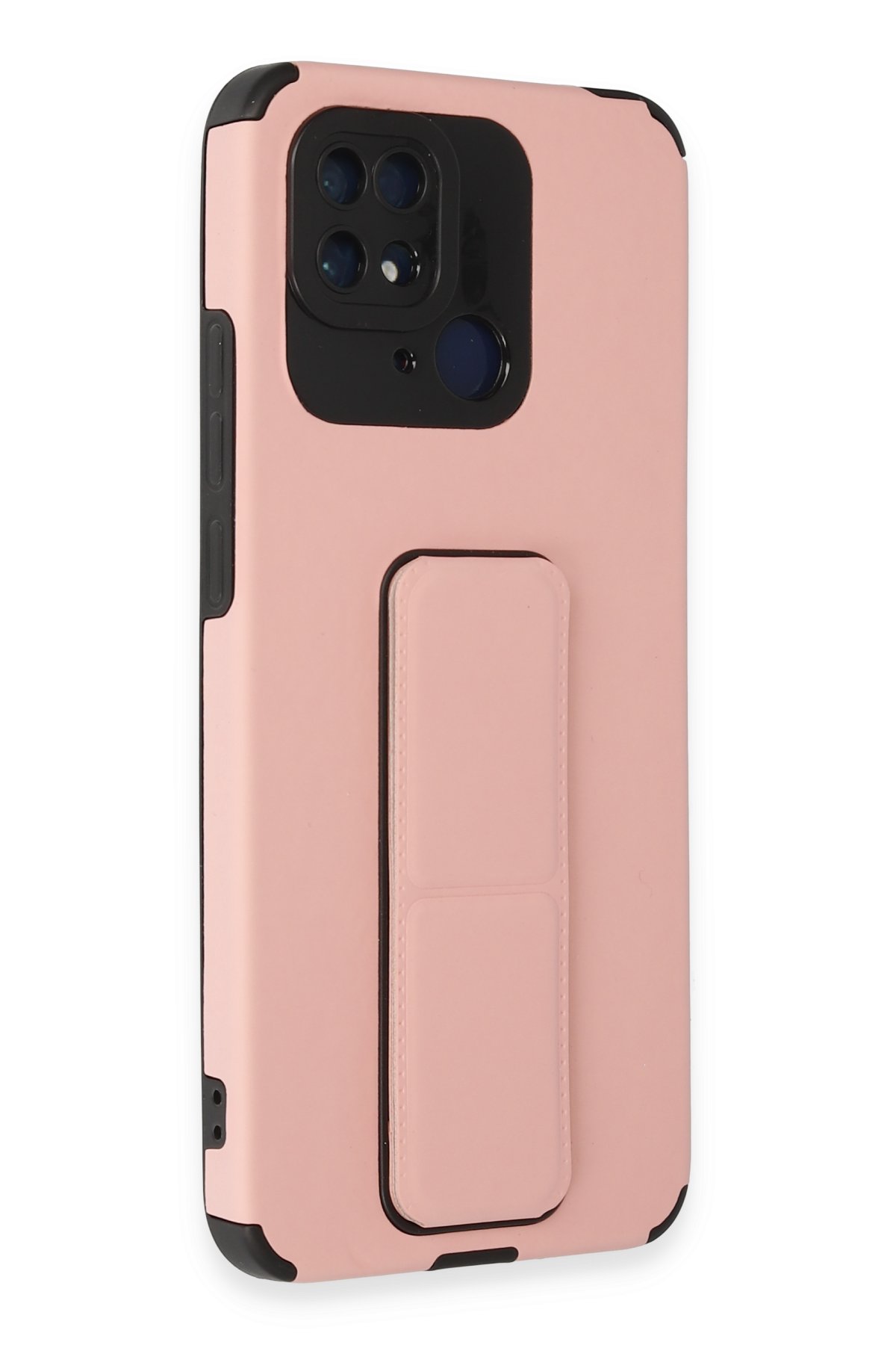 Newface Xiaomi Poco C40 Kılıf Zuma Kartvizitli Yüzüklü Silikon - Siyah