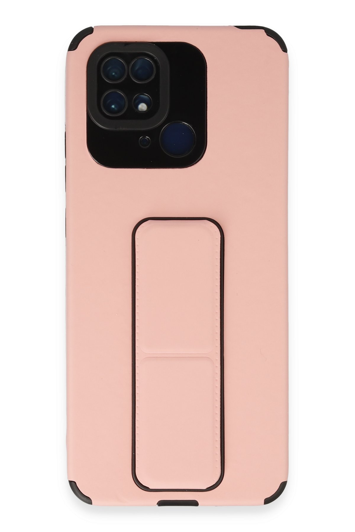 Newface Xiaomi Poco C40 Kılıf Zuma Kartvizitli Yüzüklü Silikon - Siyah