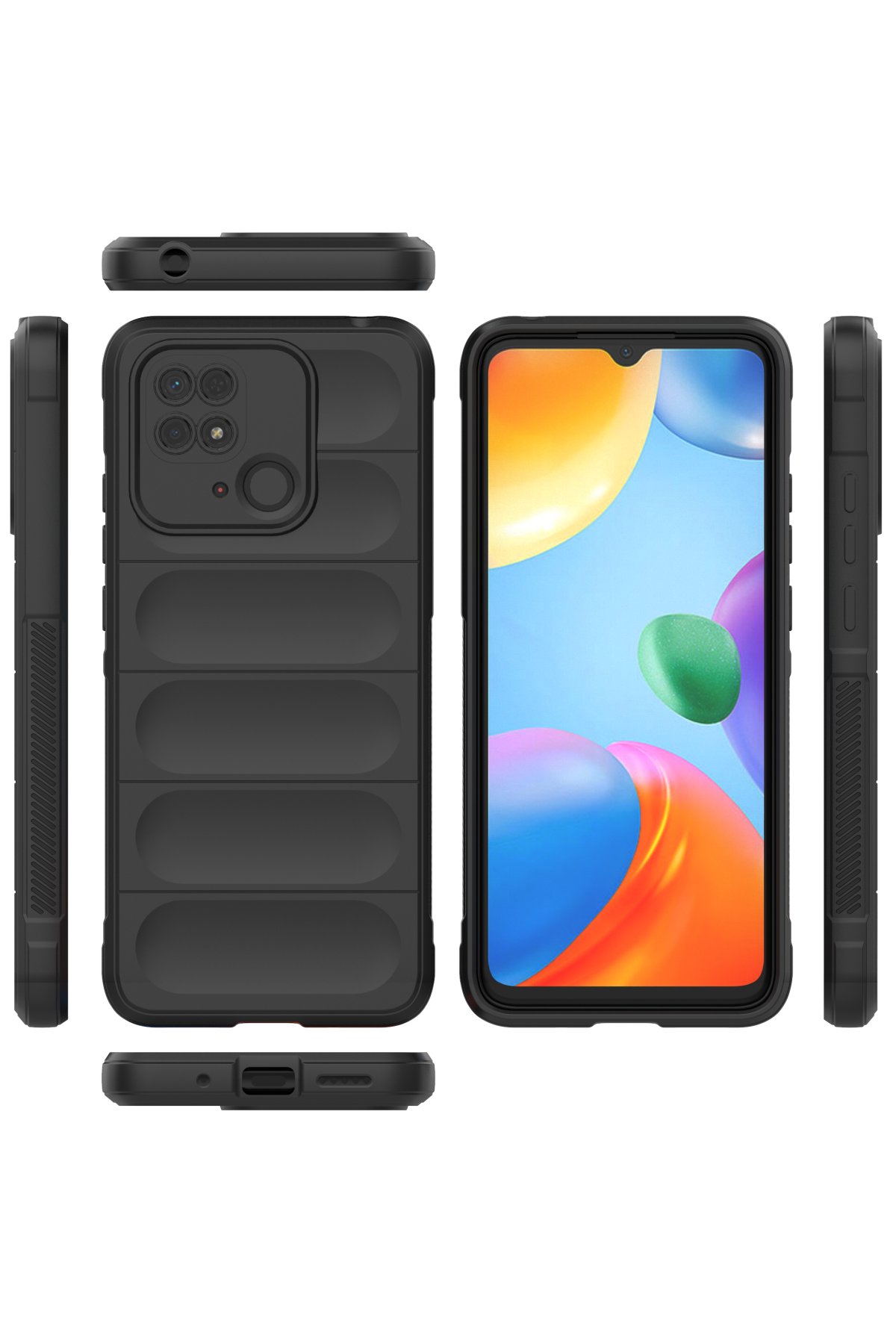 Newface Xiaomi Poco C40 Kılıf Esila Silikon - Gri