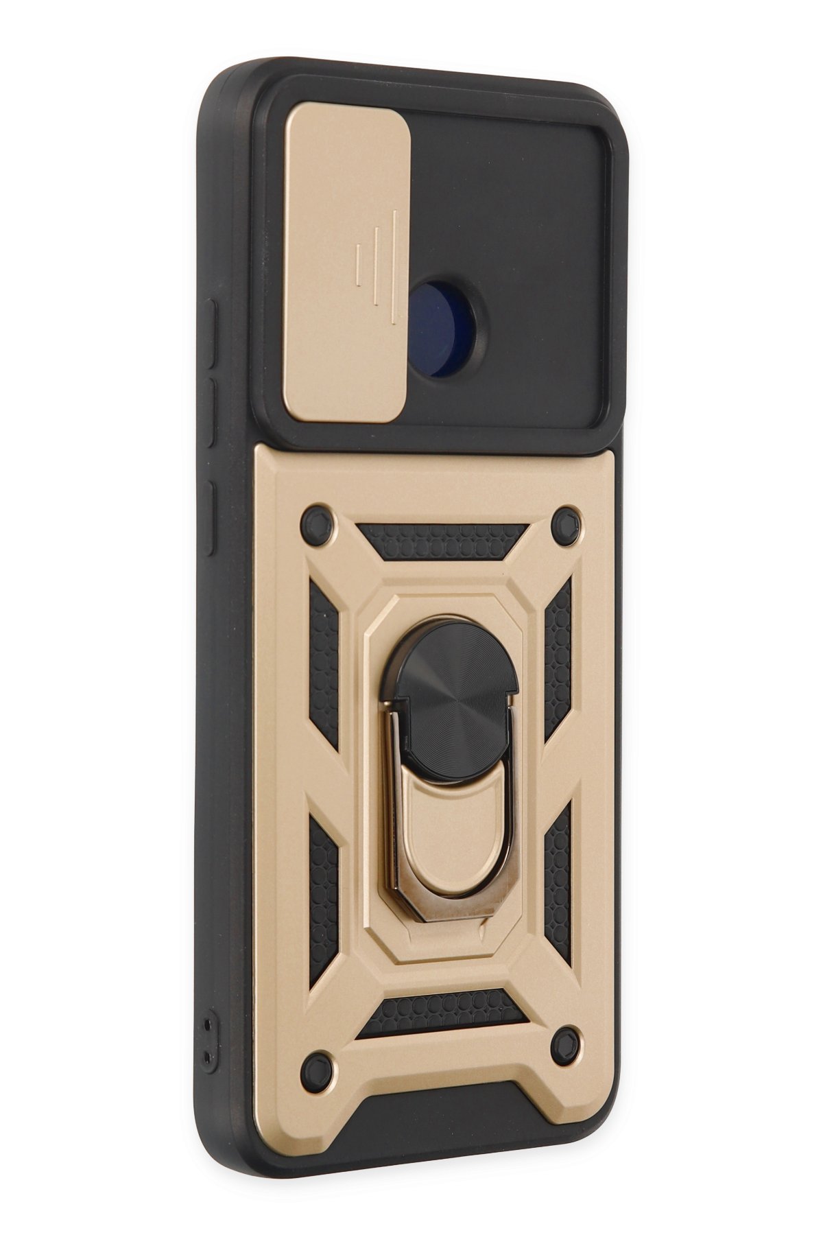 Newface Xiaomi Poco C40 Kılıf Mega Standlı Silikon - Lila