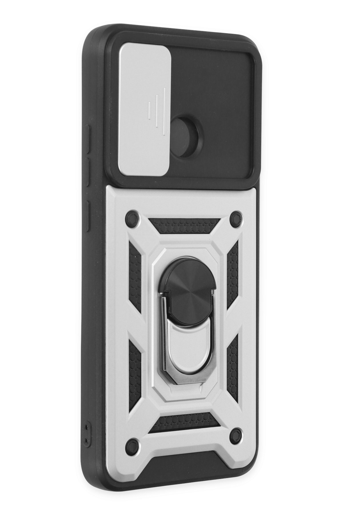 Newface Xiaomi Poco C40 Kılıf Sofya Yüzüklü Silikon Kapak - Yeşil