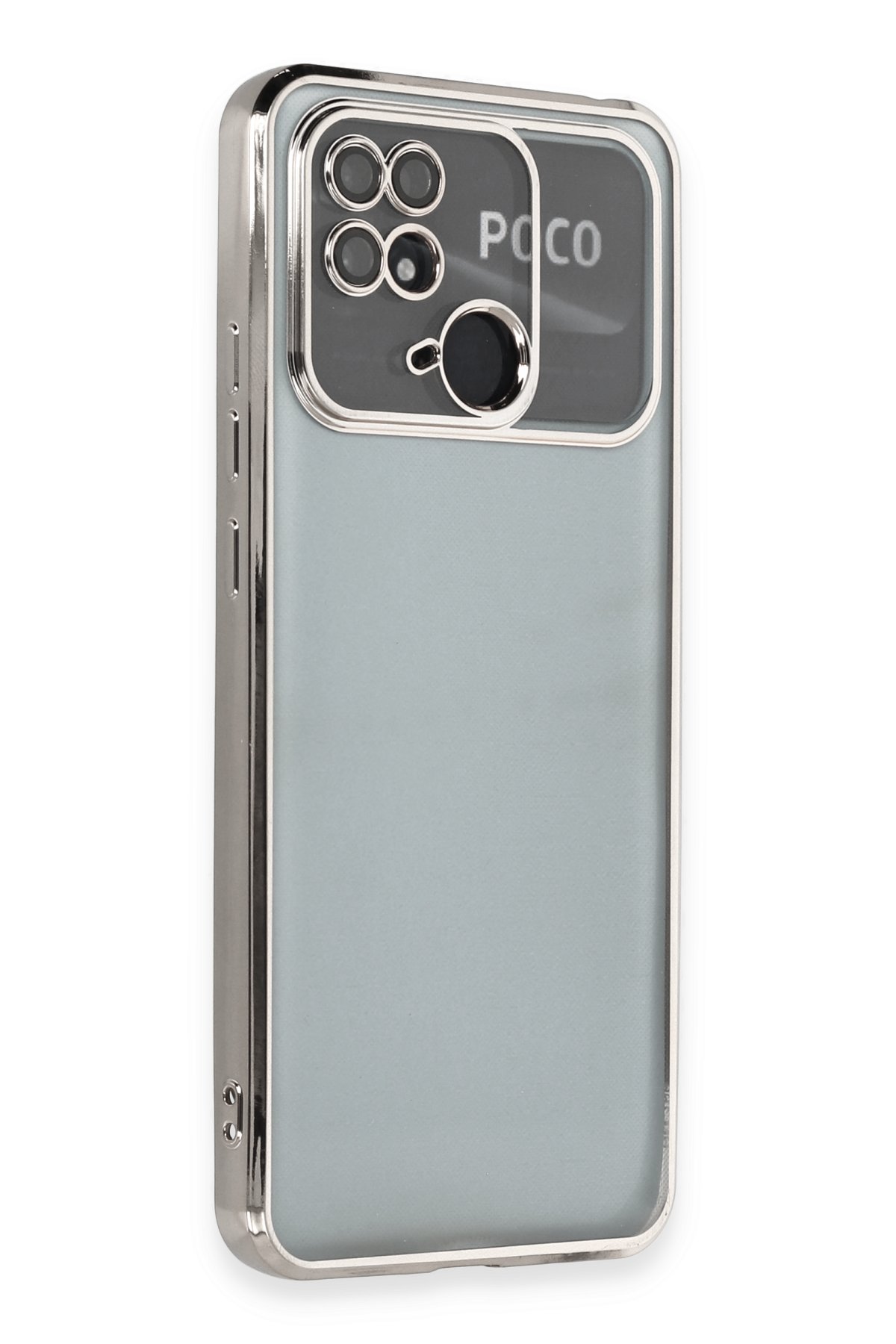 Newface Xiaomi Poco C40 Kılıf Liva Lens Silikon - Beyaz