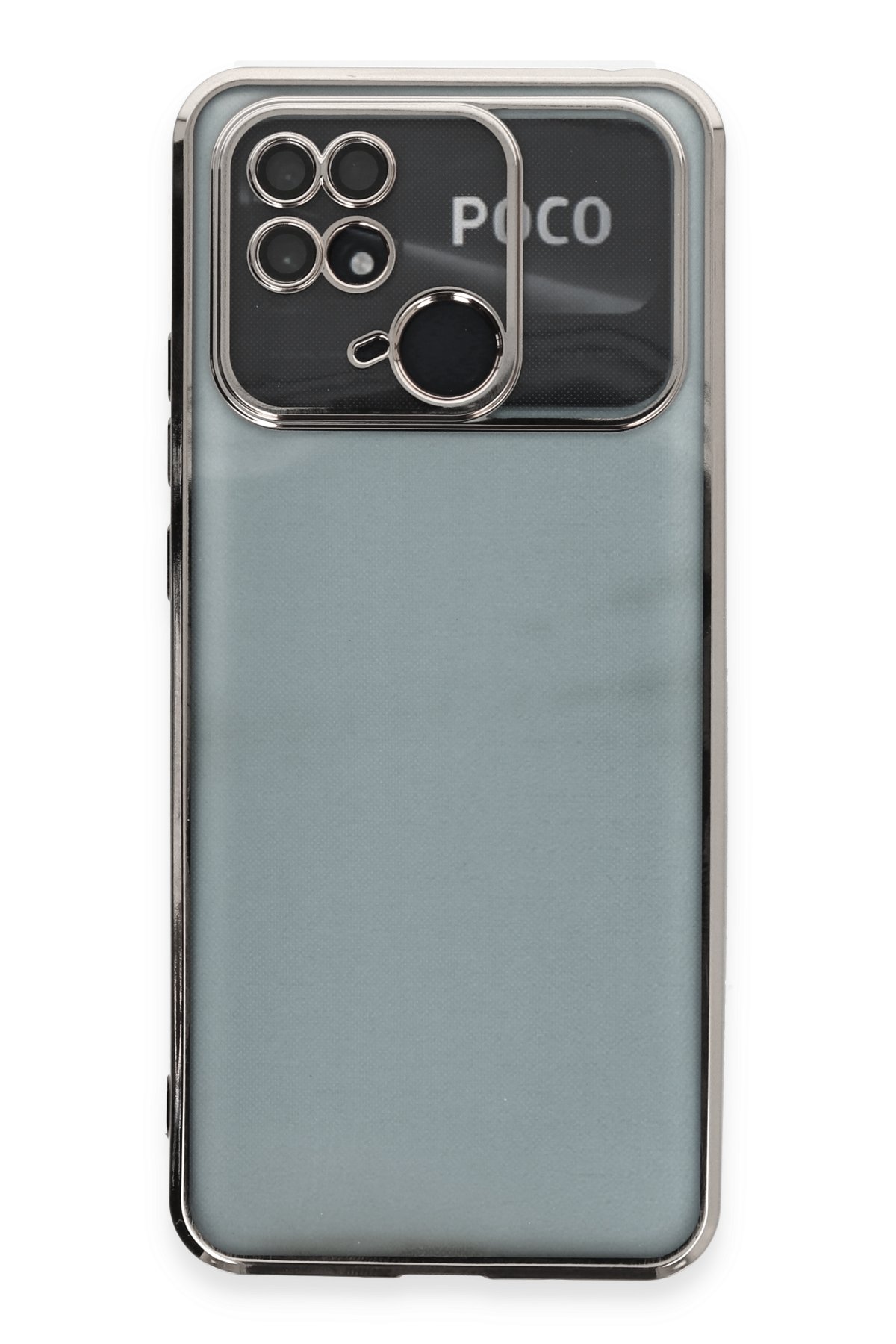 Newface Xiaomi Poco C40 Kılıf Liva Lens Silikon - Beyaz