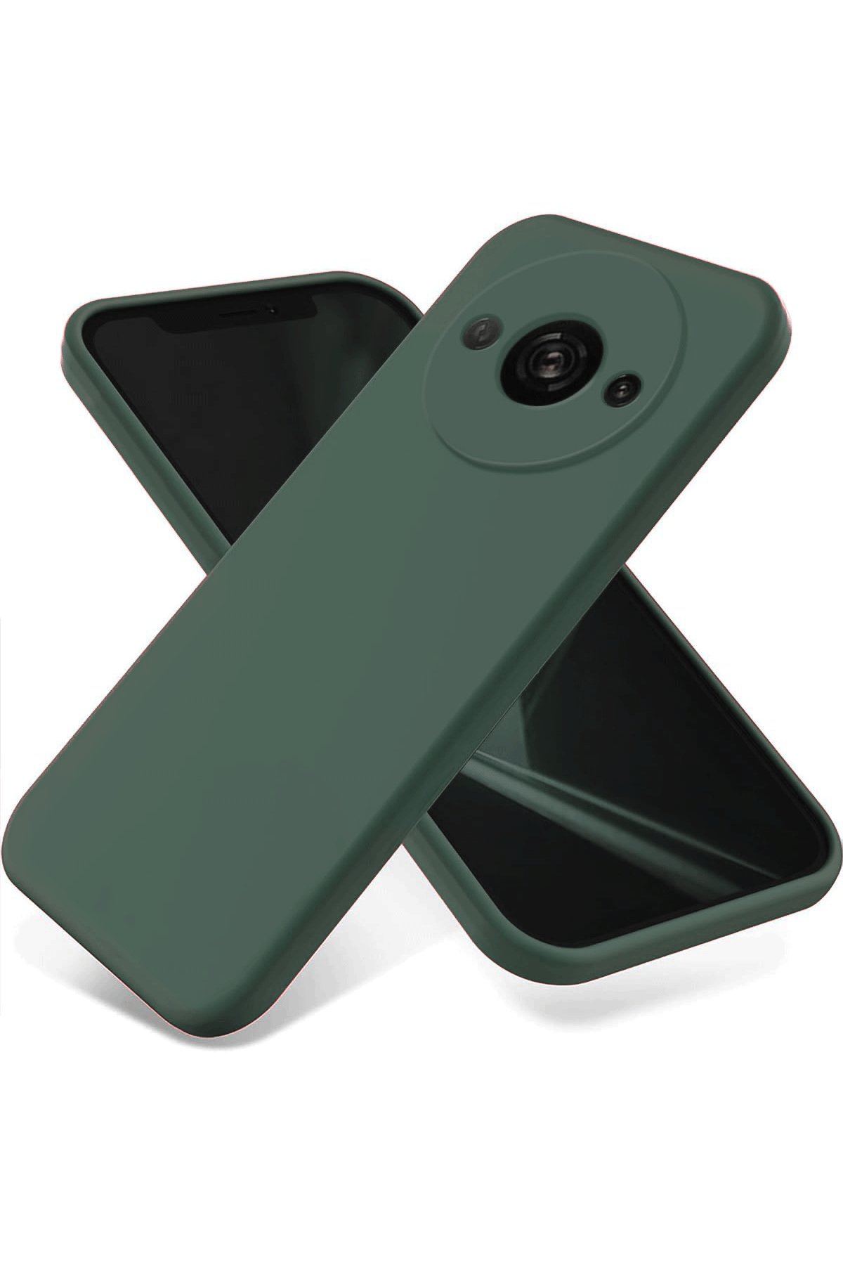 Newface Xiaomi Poco C61 Kılıf Lincoln Silikon - Koyu Yeşil