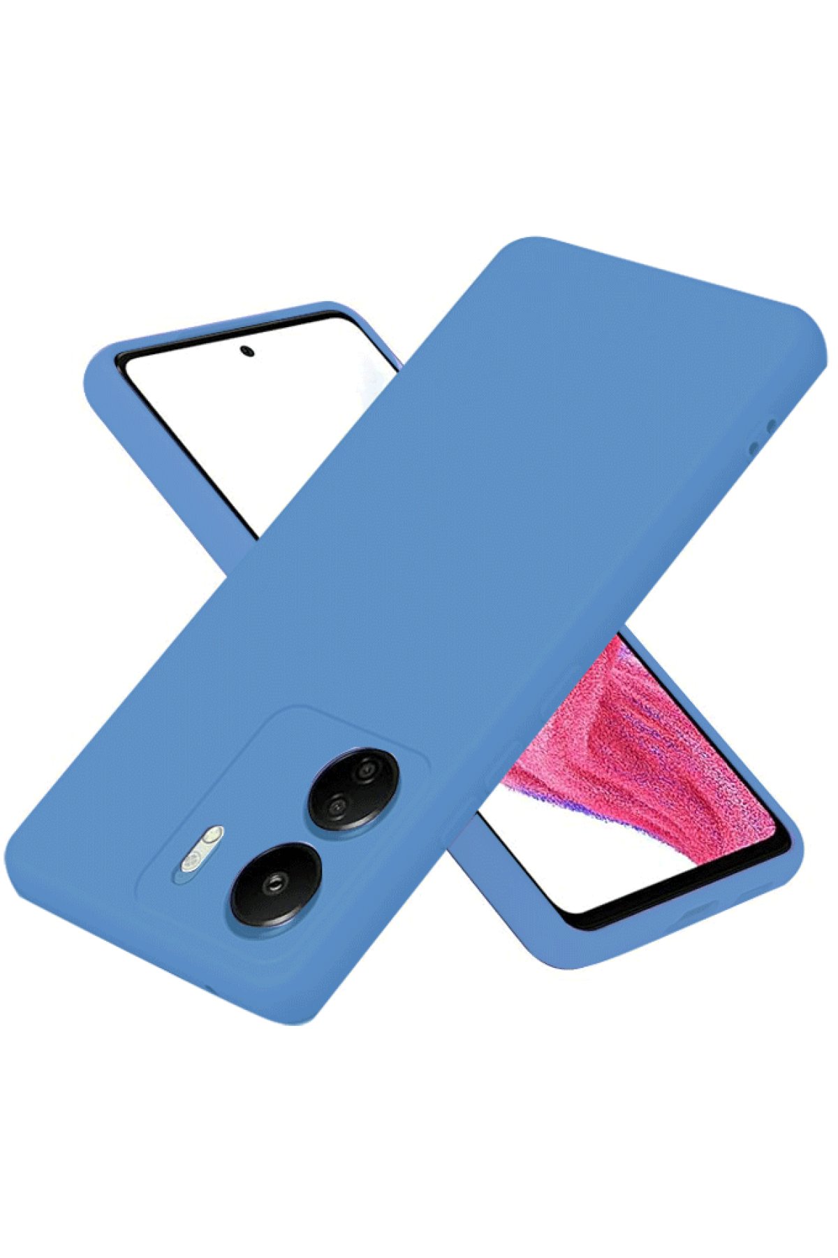 Newface Xiaomi Poco C65 Kılıf Loop Deri Silikon - Kırmızı