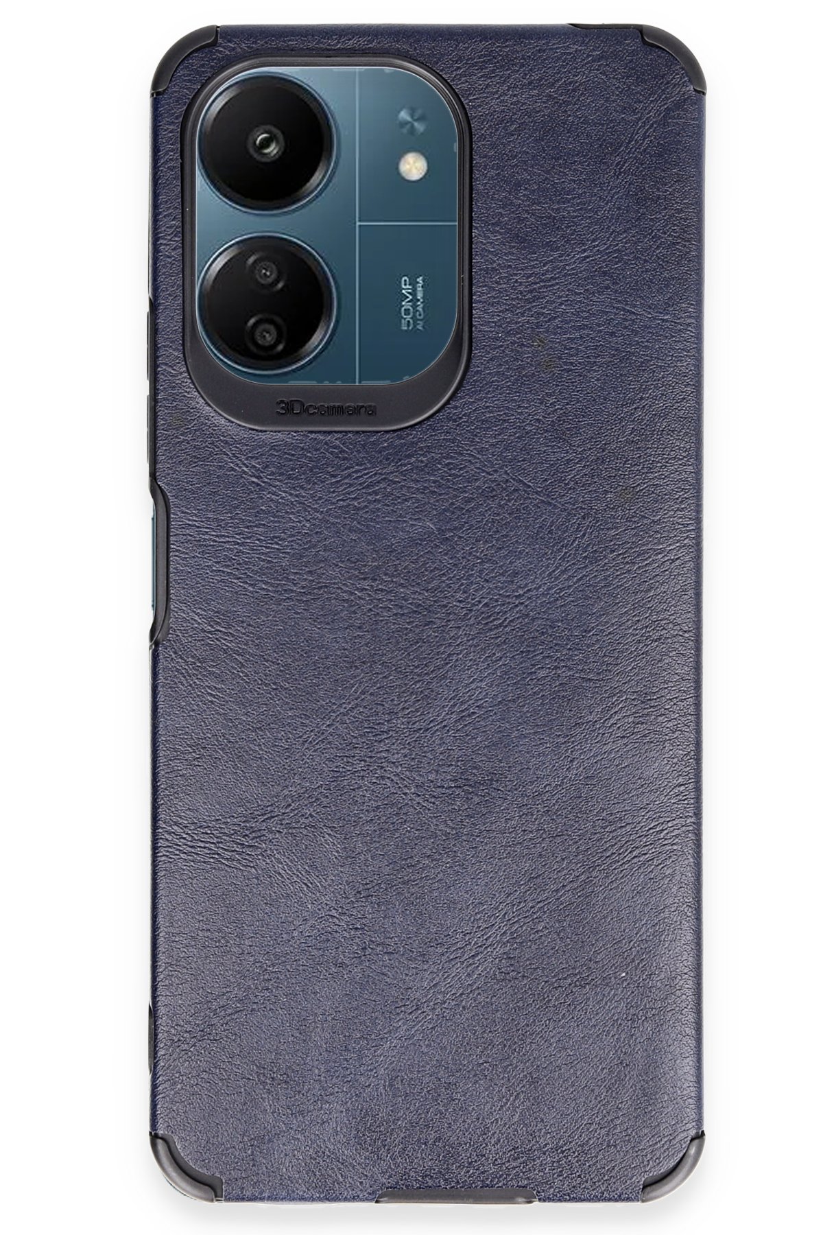 Newface Xiaomi Poco C65 Kılıf Zuma Kartvizitli Yüzüklü Silikon - Lacivert