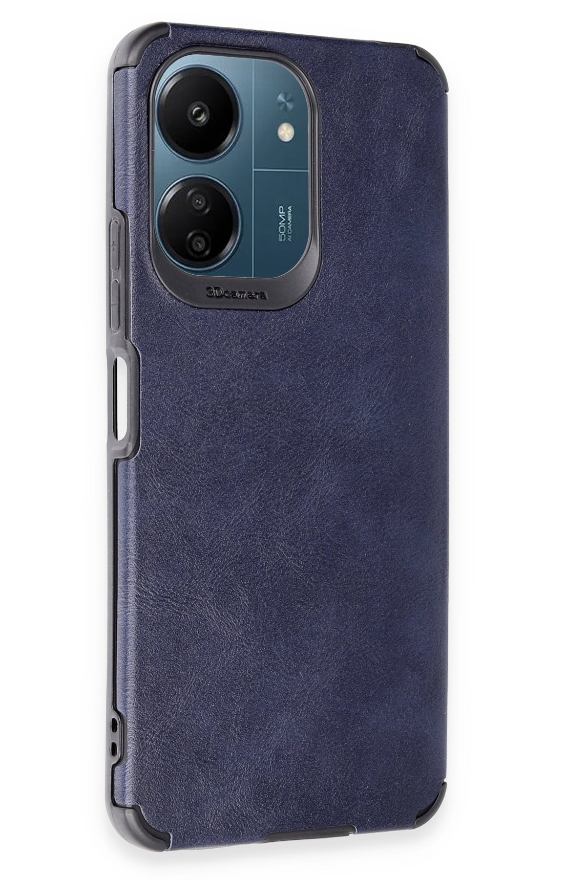 Newface Xiaomi Poco C65 Kılıf Zuma Kartvizitli Yüzüklü Silikon - Lacivert