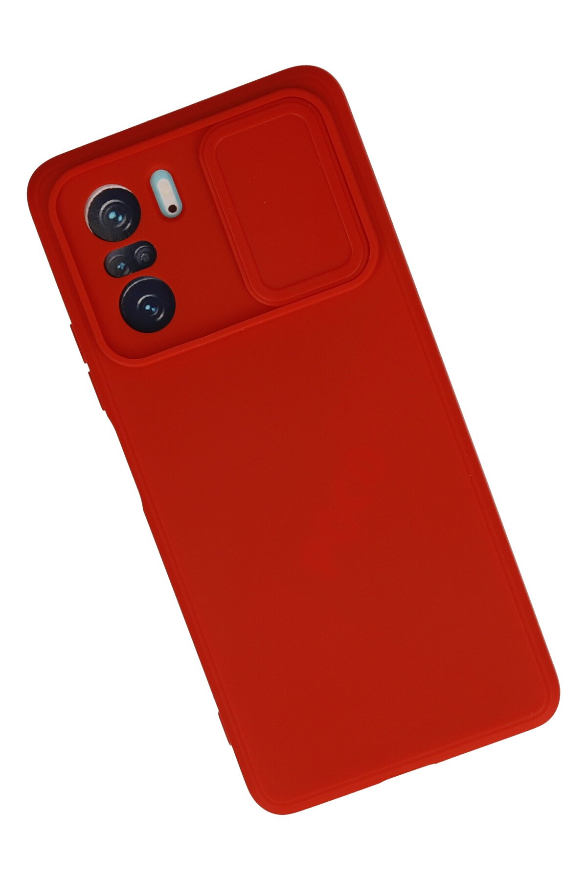 Newface Xiaomi Poco F3 Kılıf Zegna Yüzüklü Silikon Kapak - Kırmızı