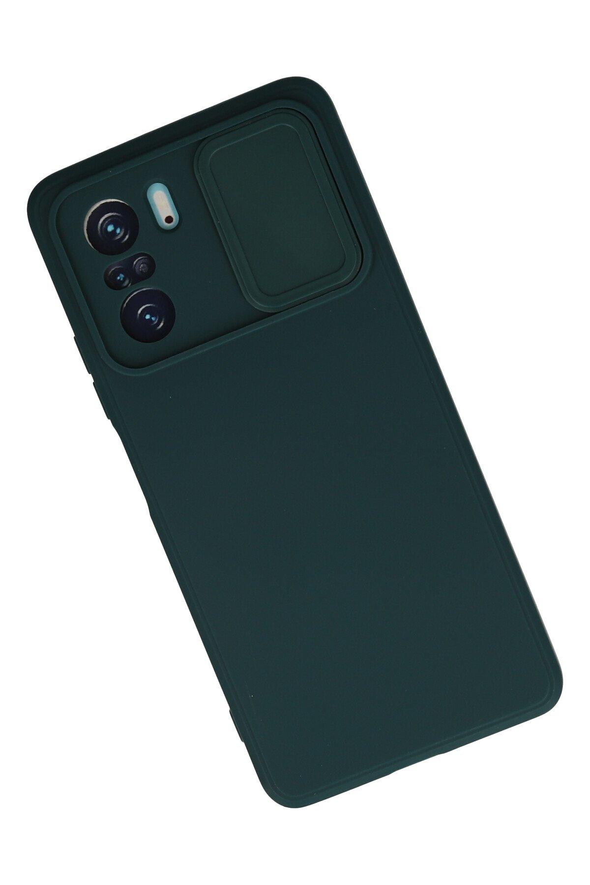 Newface Xiaomi Poco F3 Kılıf Palm Buzlu Kamera Sürgülü Silikon - Lacivert