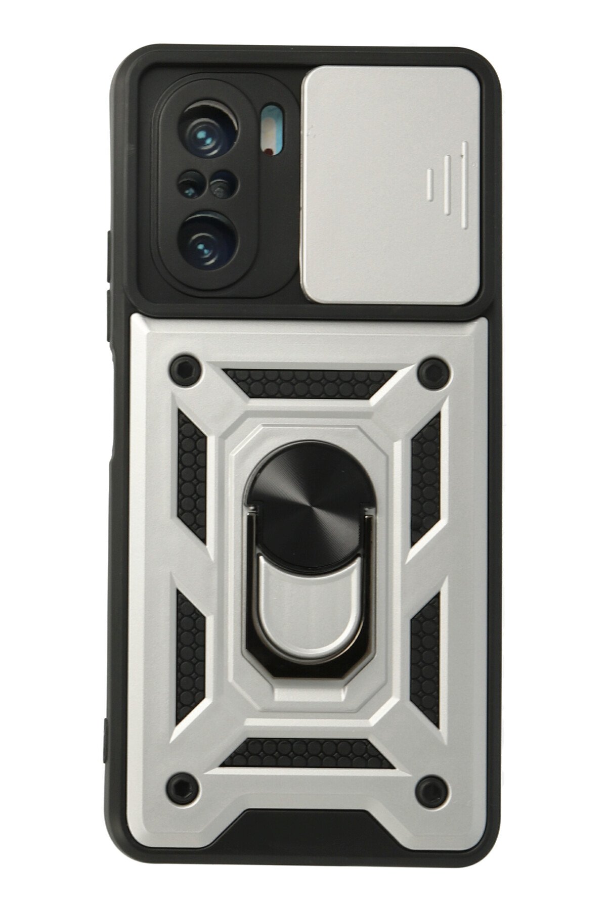 Newface Xiaomi Poco F3 Kılıf Platin Kamera Koruma Silikon - Pembe