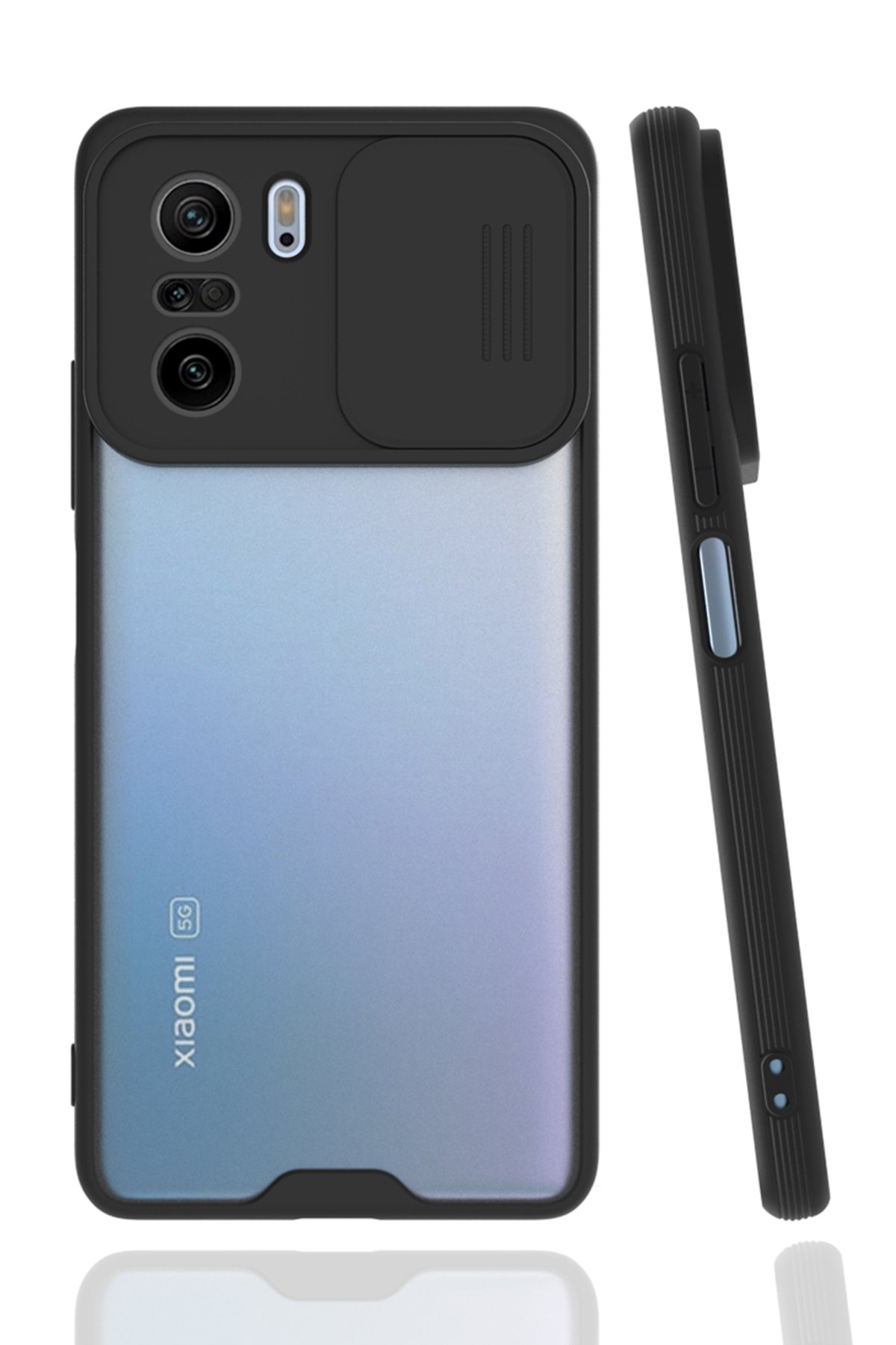 Newface Xiaomi Poco F3 Kılıf Platin Silikon - Kırmızı