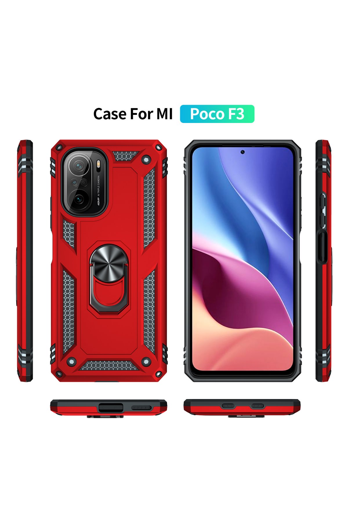 Newface Xiaomi Poco F3 Kılıf Montreal Silikon Kapak - Siyah