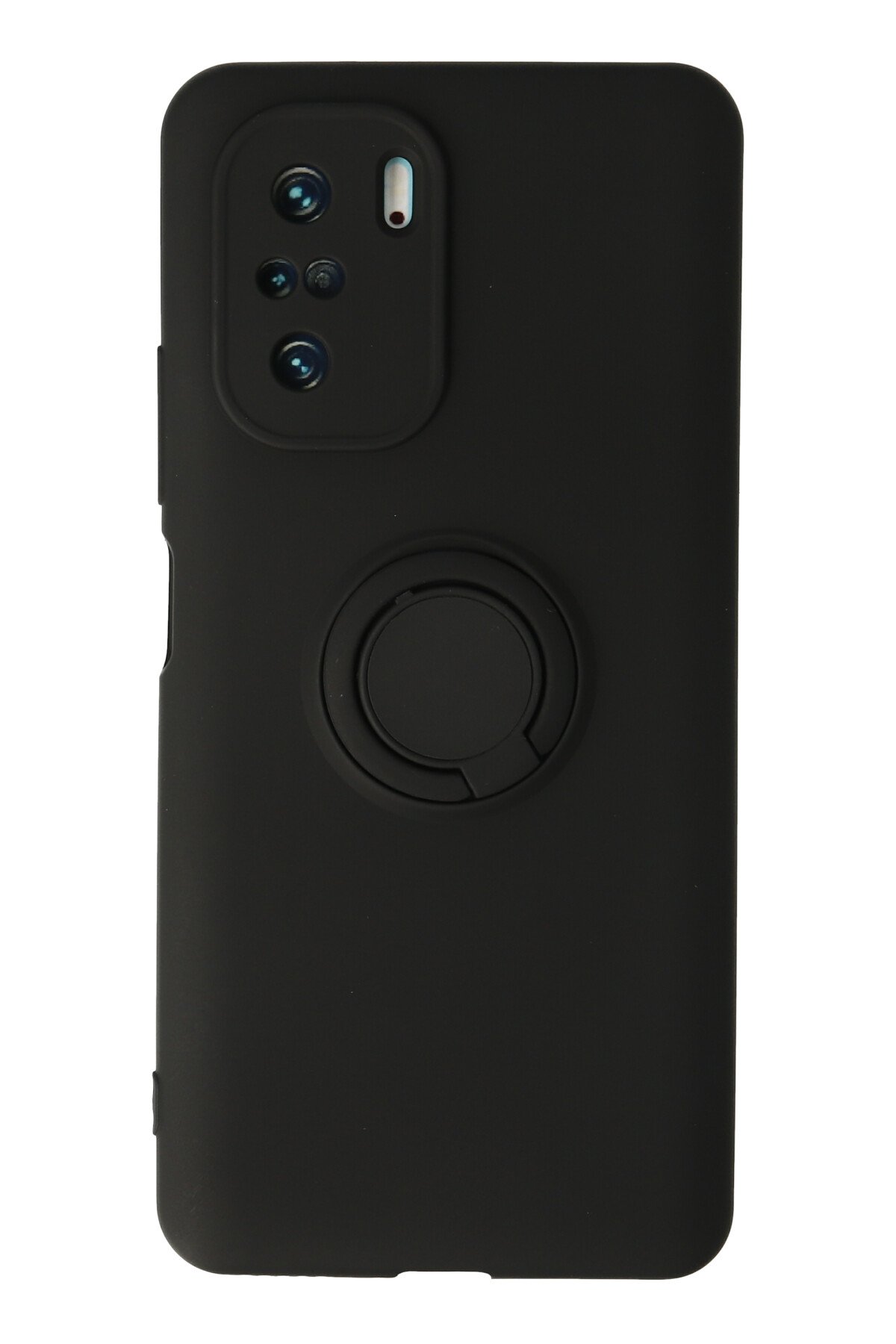 Newface Xiaomi Poco F3 Kılıf Elit Yüzüklü Kapak - Siyah