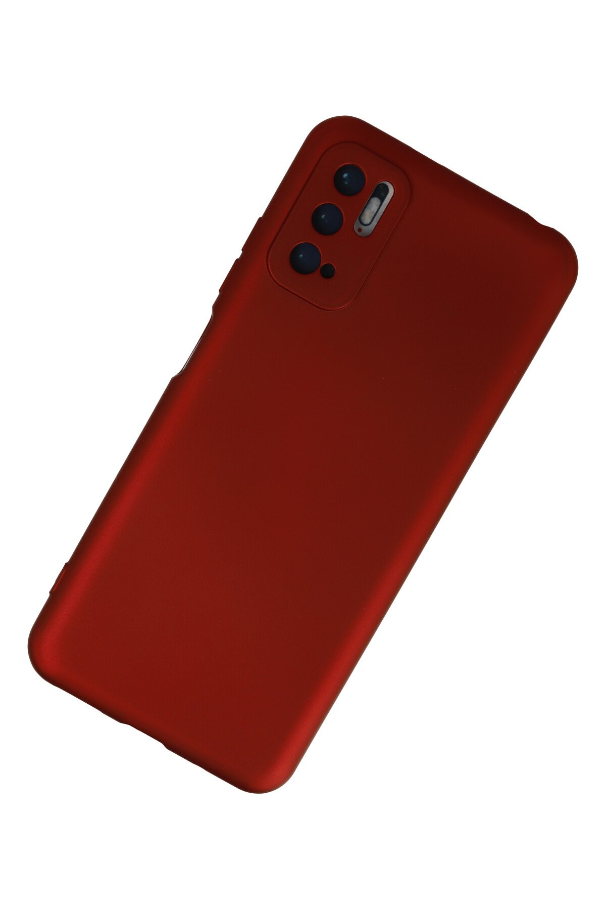 Newface Xiaomi Poco M3 Pro Kılıf Nano içi Kadife  Silikon - Kırmızı