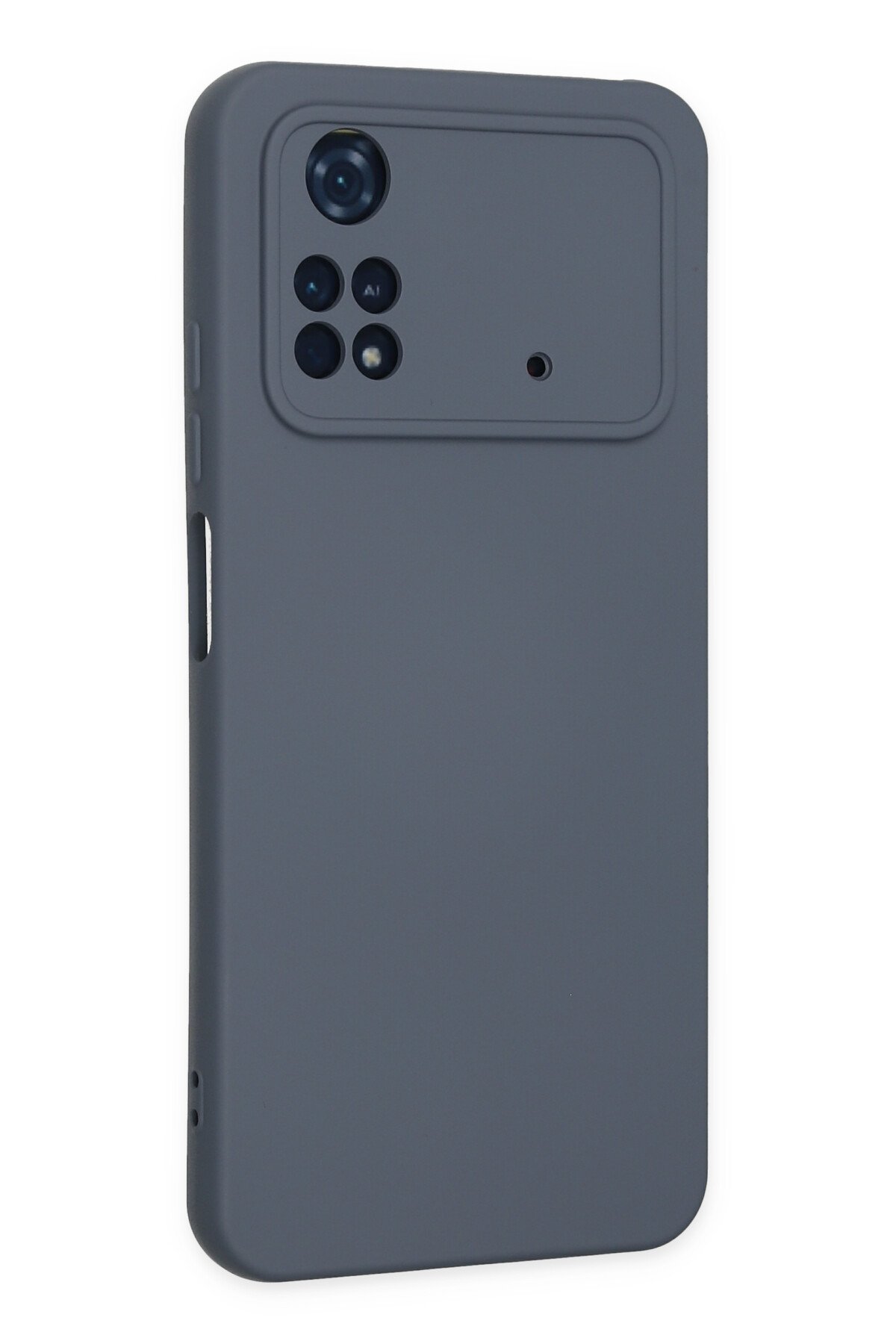 Newface Xiaomi Poco M4 Pro 4G Kılıf Nano içi Kadife Silikon - Mor