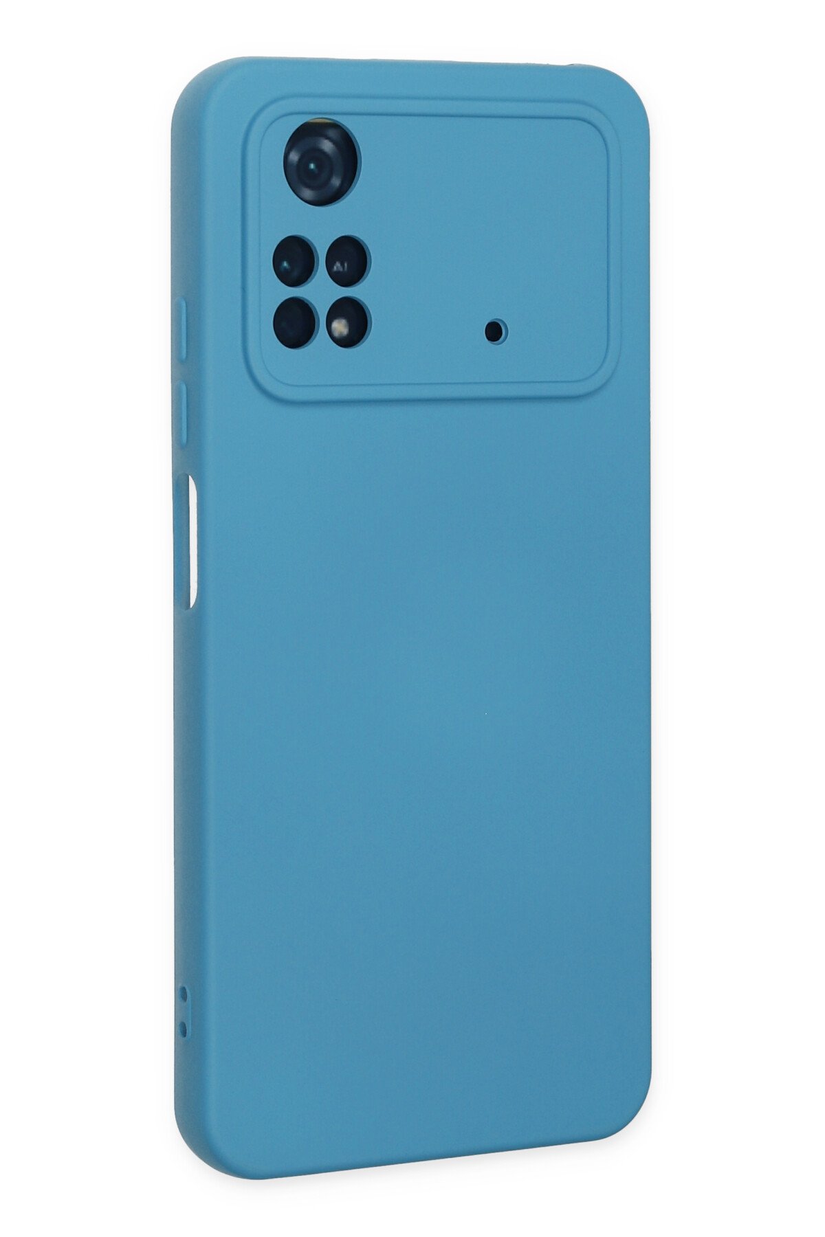 Newface Xiaomi Poco M4 Pro 4G Kılıf Nano içi Kadife Silikon - Kırmızı
