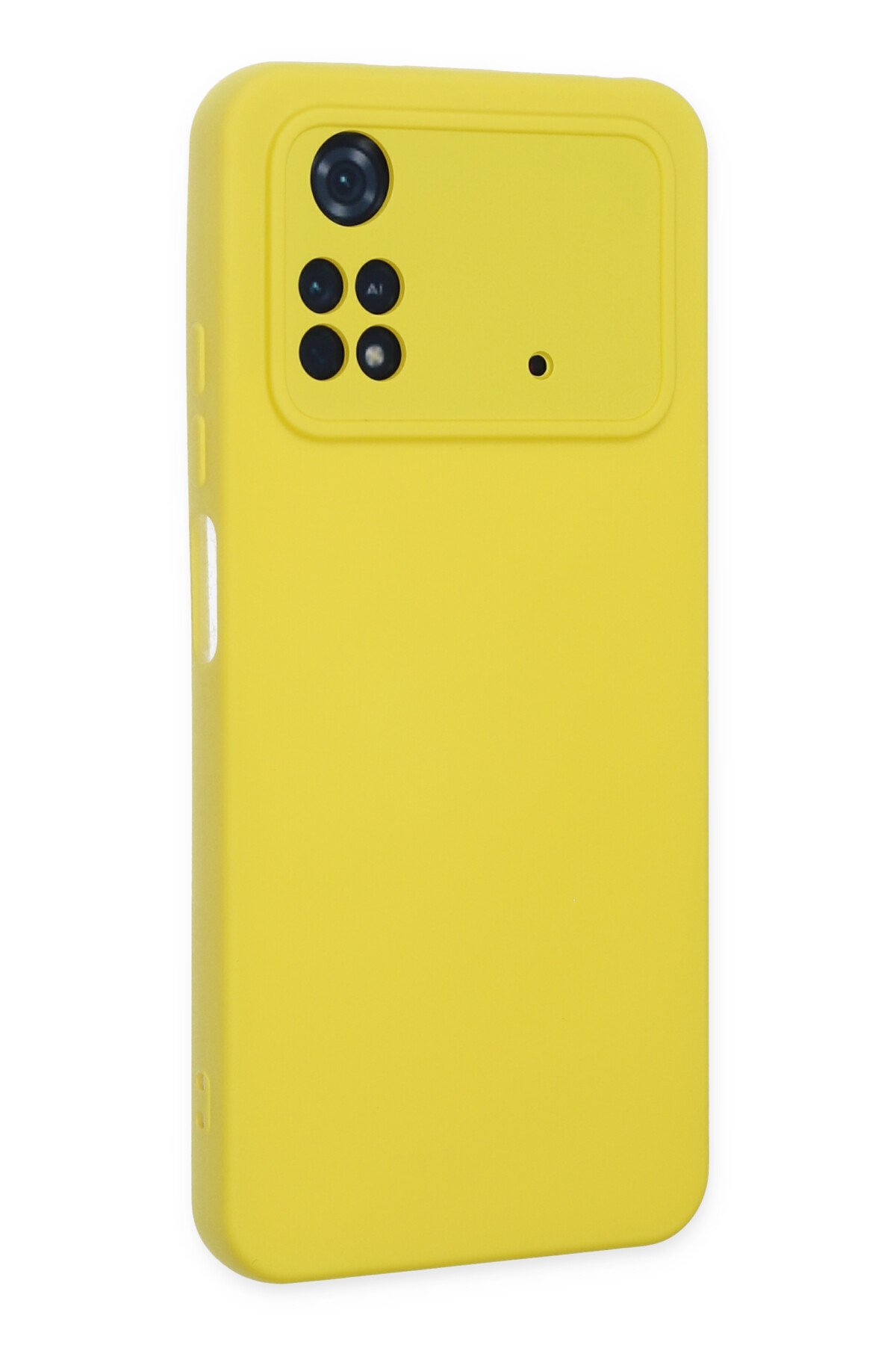 Newface Xiaomi Poco M4 Pro 4G Kılıf Pars Lens Yüzüklü Silikon - Siyah