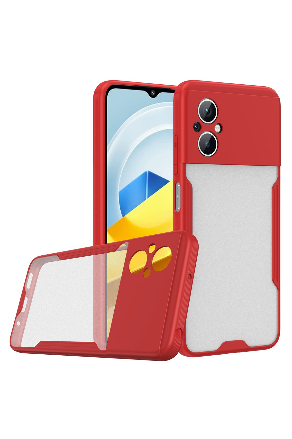 Newface Xiaomi Poco M5 Kılıf Volet Silikon - Siyah