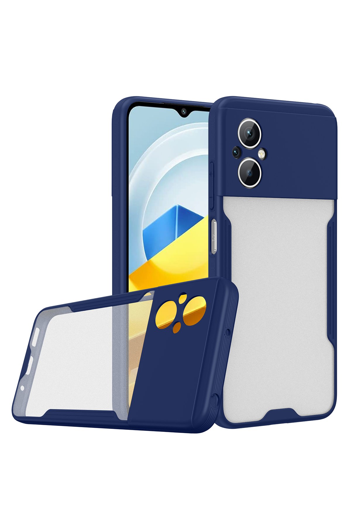 Newface Xiaomi Poco M5 Kılıf Auto Focus Kapak - Siyah