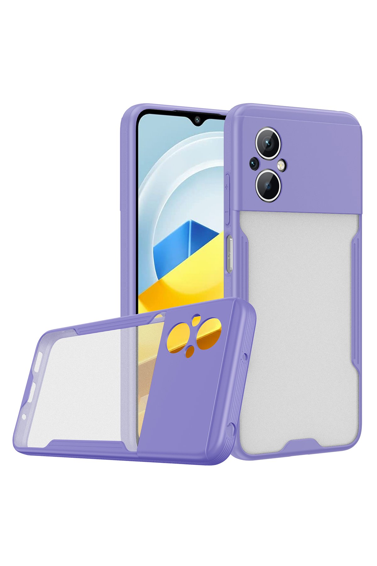 Newface Xiaomi Poco M5 Kılıf Nano içi Kadife Silikon - Siyah