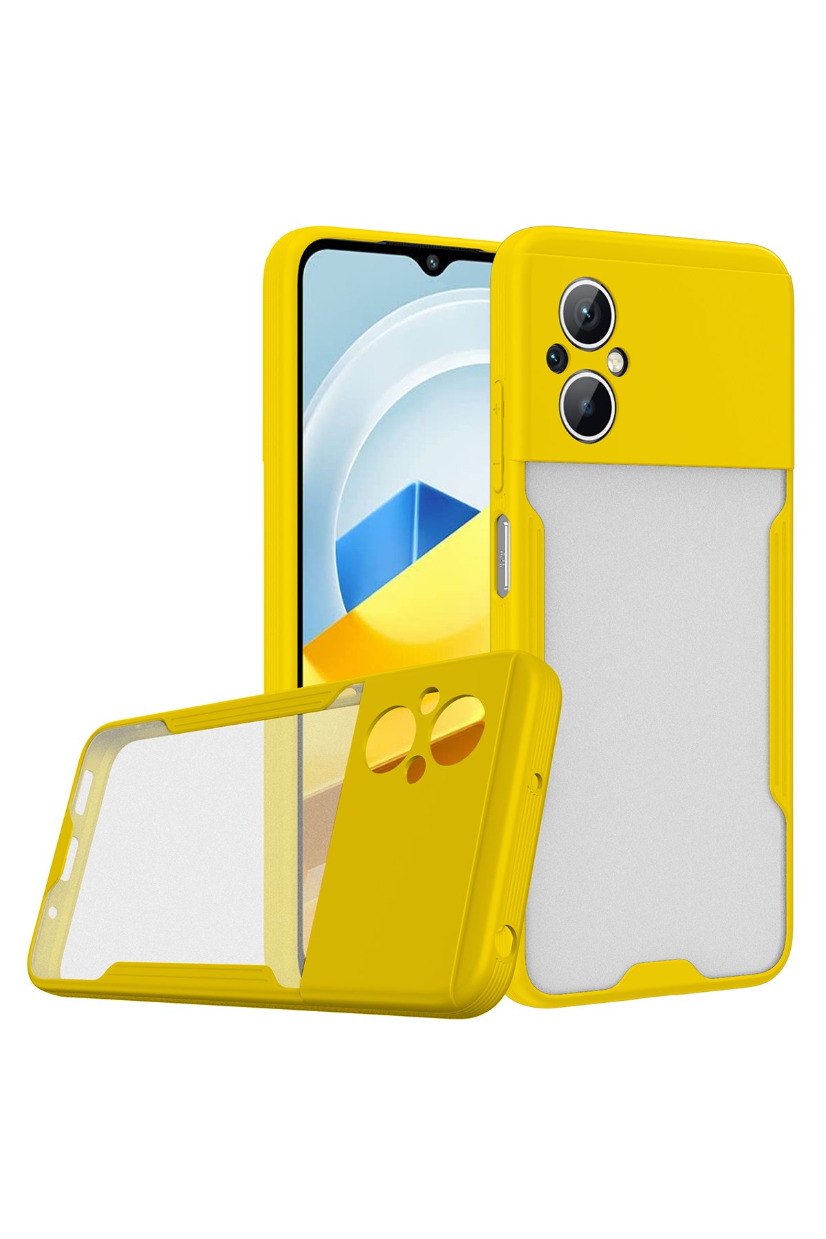 Newface Xiaomi Poco M5 Kılıf Volet Silikon - Açık Yeşil