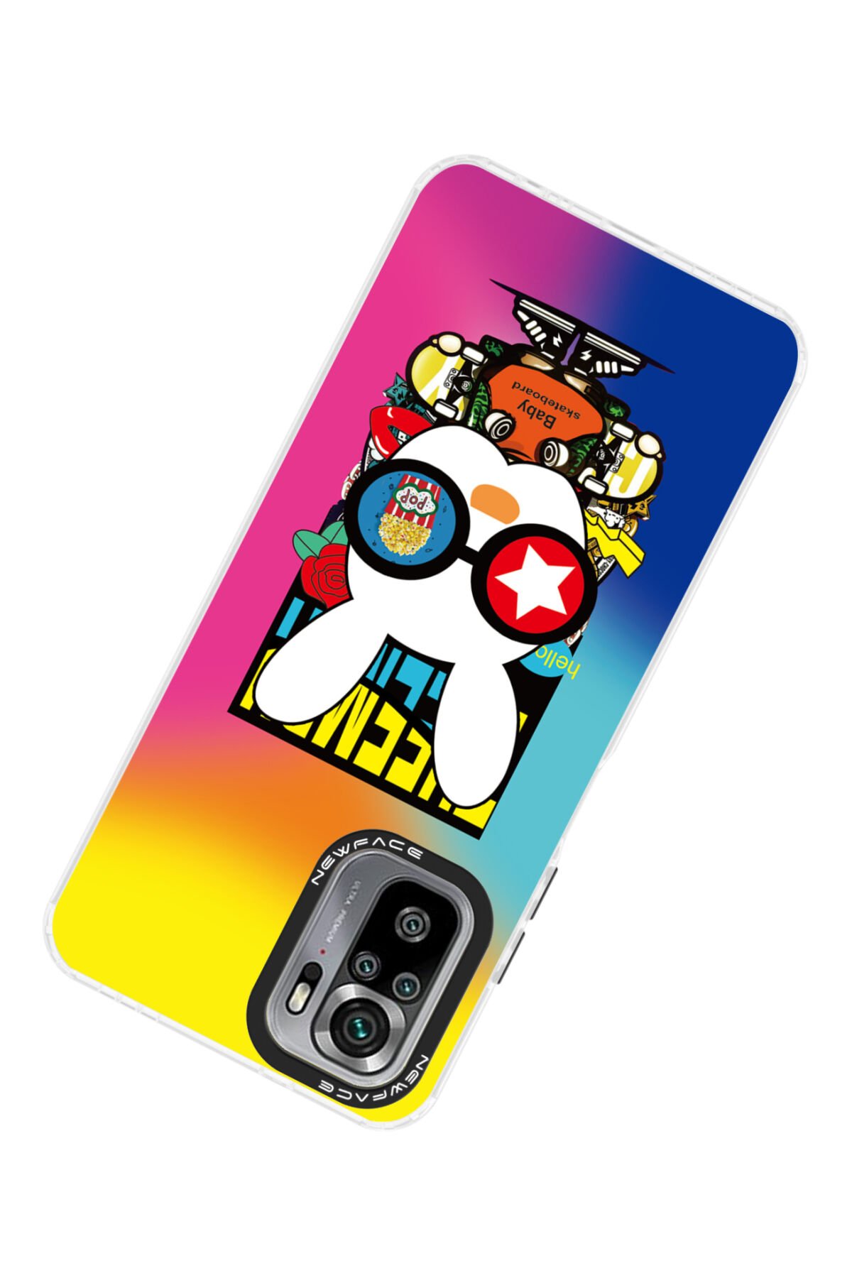 Newface Xiaomi Poco M5s Kılıf Mirror Desenli Kapak - Mirror - 11