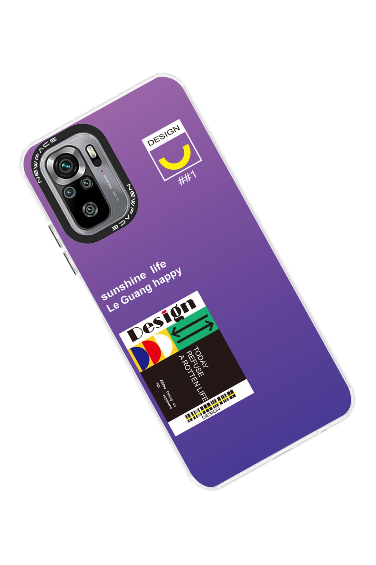 Newface Xiaomi Poco M5s Kılıf Palm Buzlu Kamera Sürgülü Silikon - Turkuaz