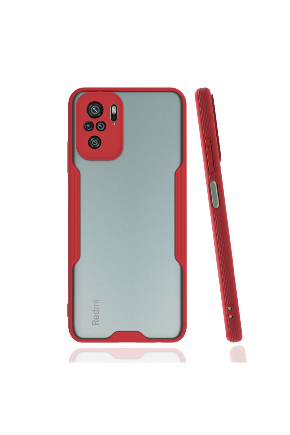 Newface Xiaomi Poco M5s Kılıf Lansman Glass Kapak - Lacivert