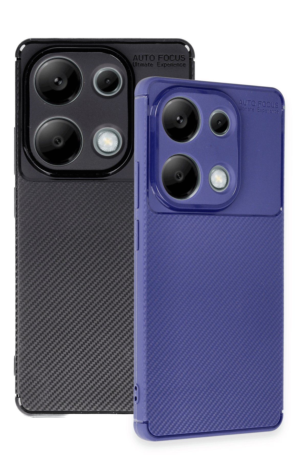 Newface Xiaomi Poco M6 Pro 4G Kılıf Auto Focus Karbon Kapak - Siyah