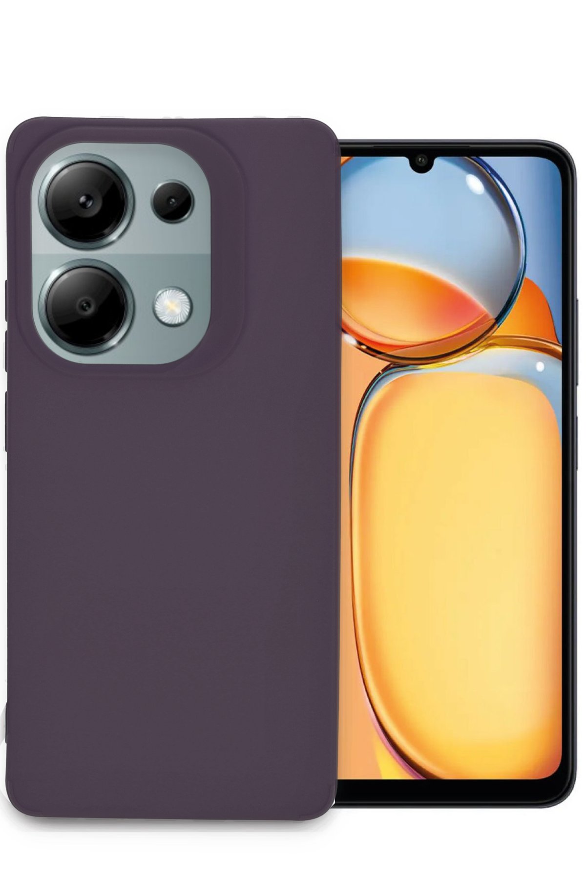 Newface Xiaomi Poco M6 Pro 4G Kılıf Joy Lens Standlı Kapak - Lacivert