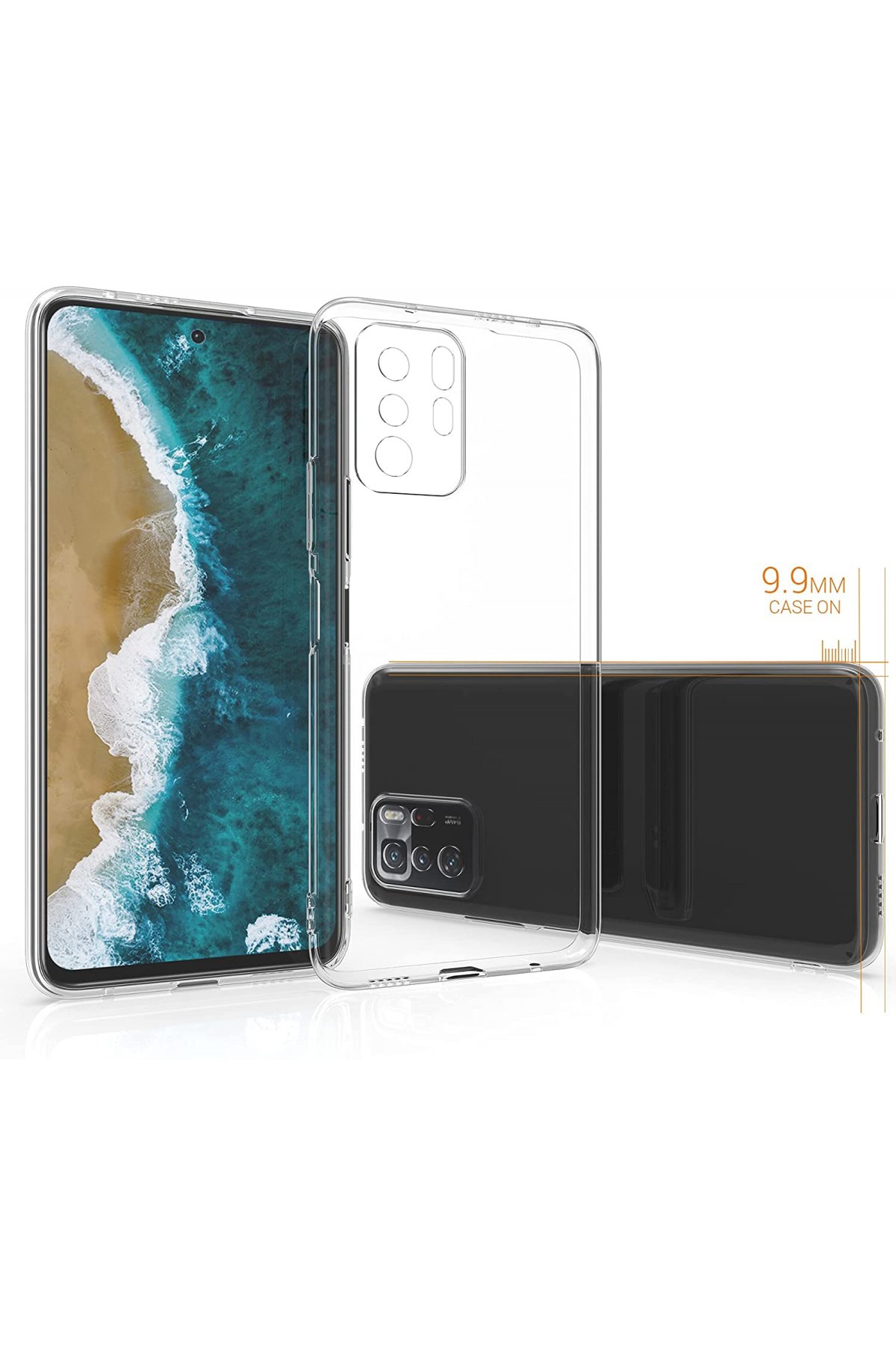 Newface Xiaomi Poco X3 GT Kılıf Nano içi Kadife Silikon - Sarı