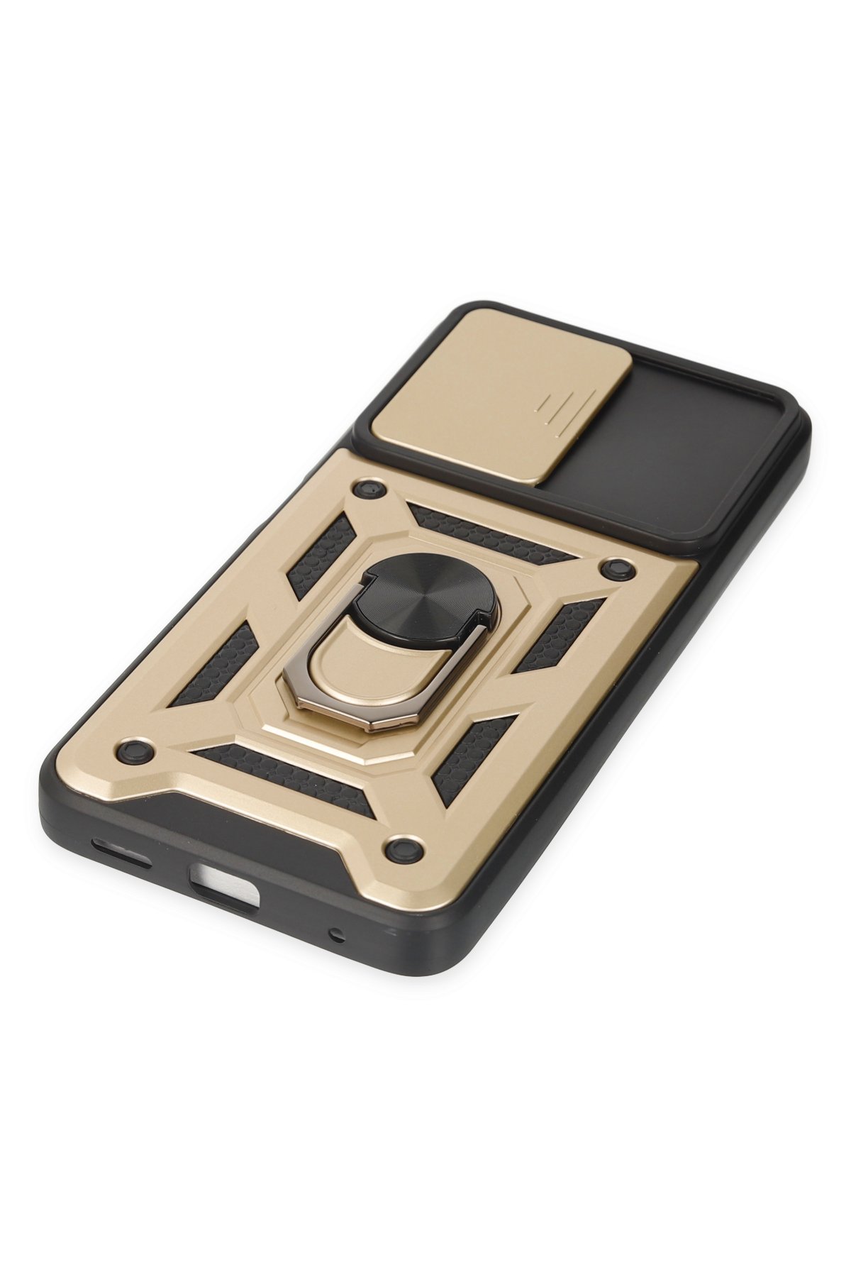 Newface Xiaomi Poco X3 GT Kılıf Pars Lens Yüzüklü Silikon - Siyah