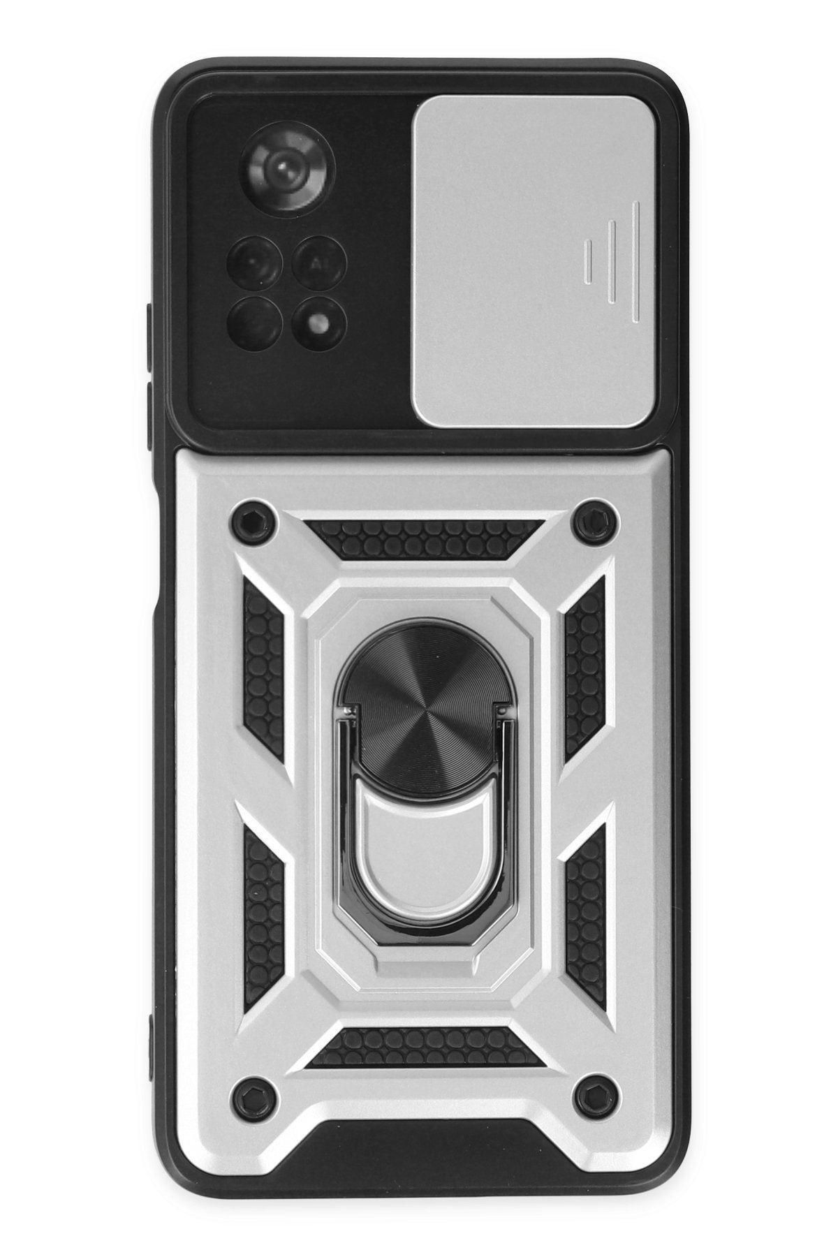 Newface Xiaomi Poco X4 Pro 5G Kılıf Nano içi Kadife Silikon - Lila
