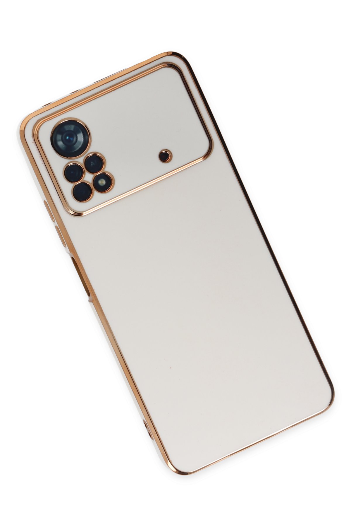 Newface Xiaomi Poco X4 Pro 5G Kılıf Pars Lens Yüzüklü Silikon - Yeşil
