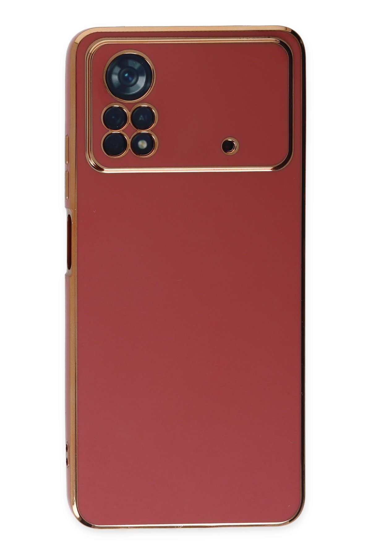 Newface Xiaomi Poco X4 Pro 5G Kılıf Volet Silikon - Kırmızı