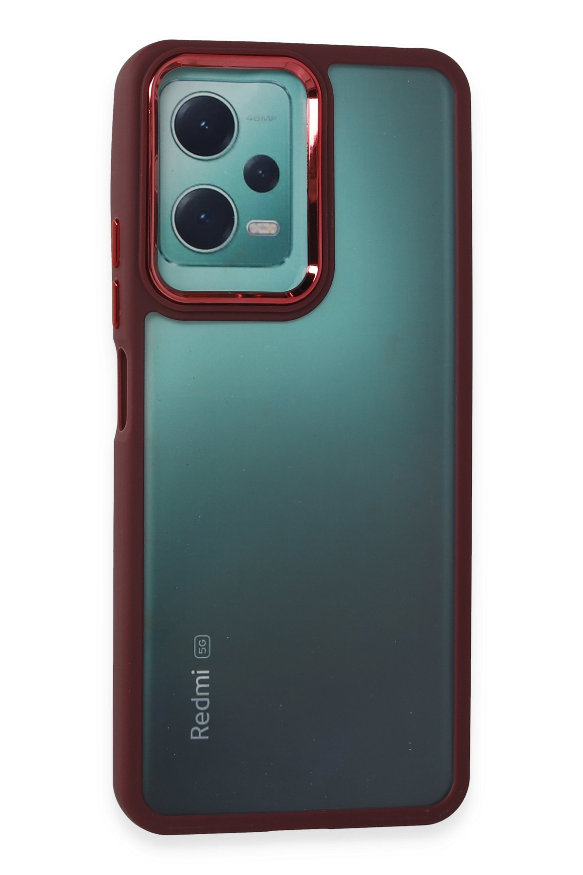 Newface Xiaomi Poco X5 5G Kılıf Montreal Yüzüklü Silikon Kapak - Kırmızı
