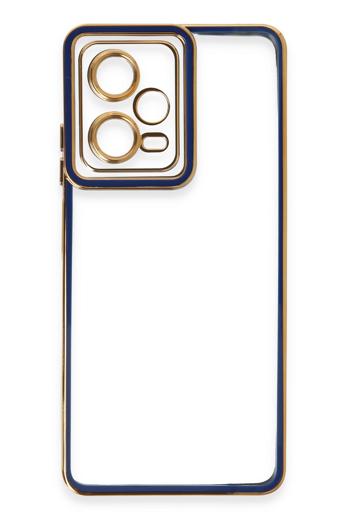 Newface Xiaomi Poco X5 5G Kılıf Razer Lensli Silikon - Açık Mavi