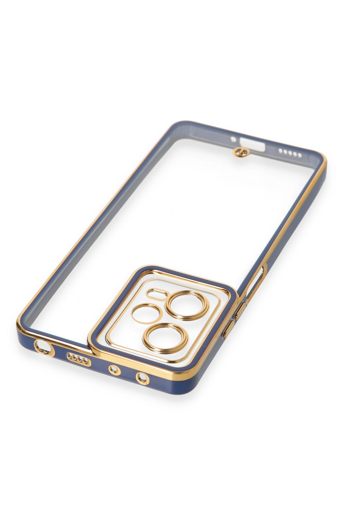 Newface Xiaomi Poco X5 5G Kılıf Razer Lensli Silikon - Açık Mavi