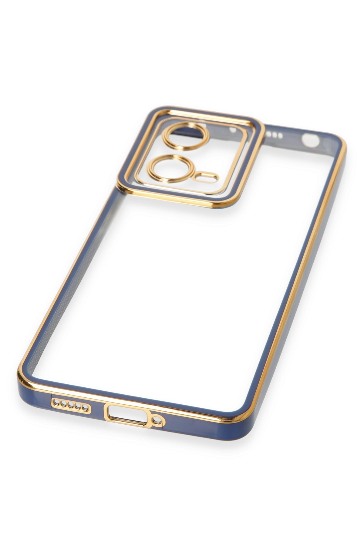 Newface Xiaomi Poco X5 5G Kılıf Razer Lensli Silikon - Açık Mavi