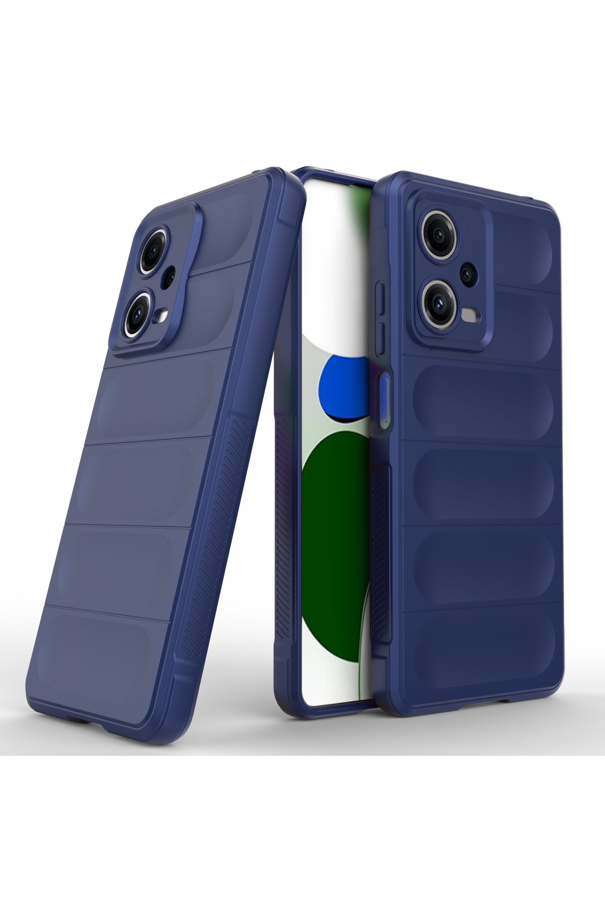 Newface Xiaomi Poco X5 5G Kılıf Montreal Yüzüklü Silikon Kapak - Yeşil