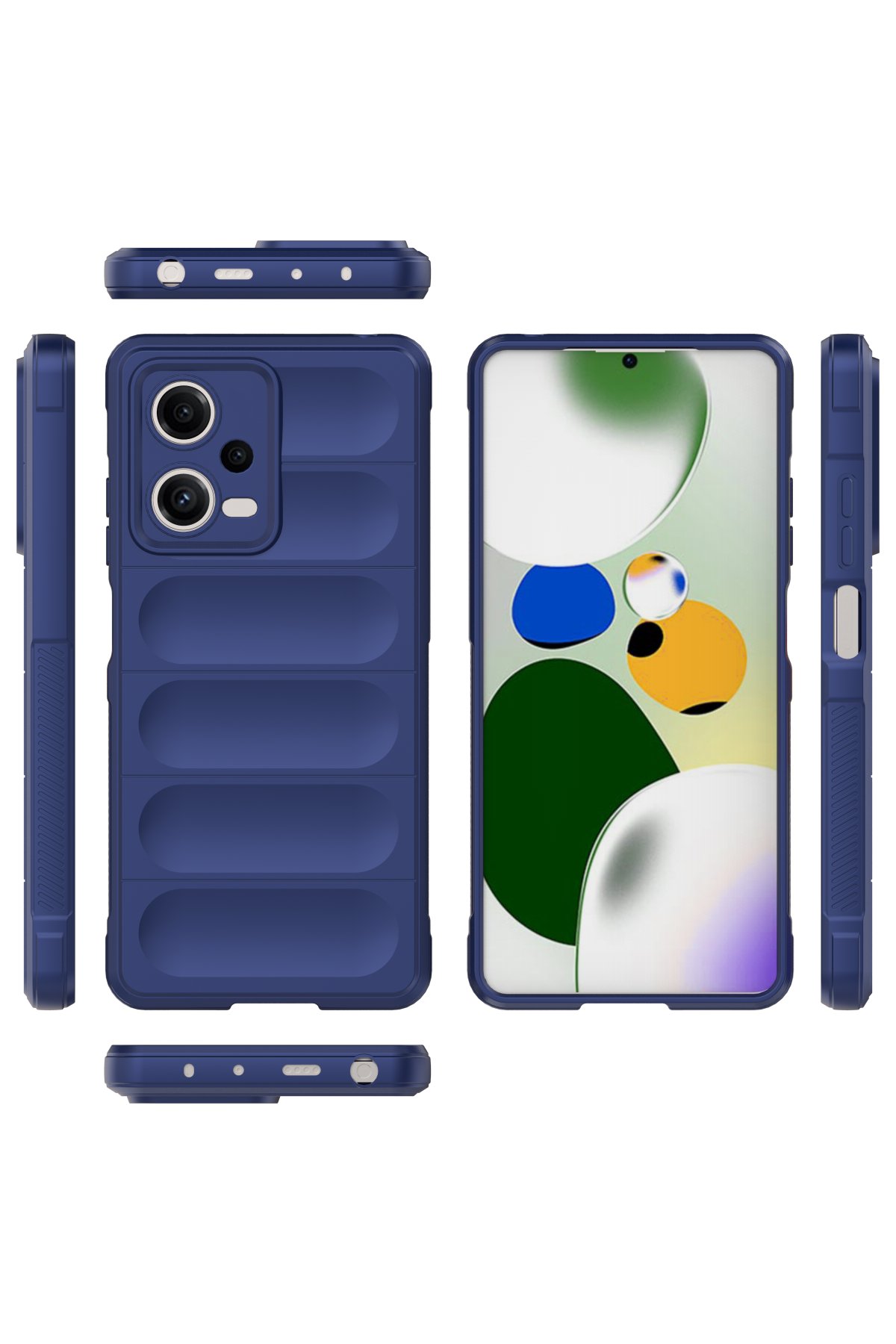 Newface Xiaomi Poco X5 5G Kılıf Montreal Yüzüklü Silikon Kapak - Yeşil