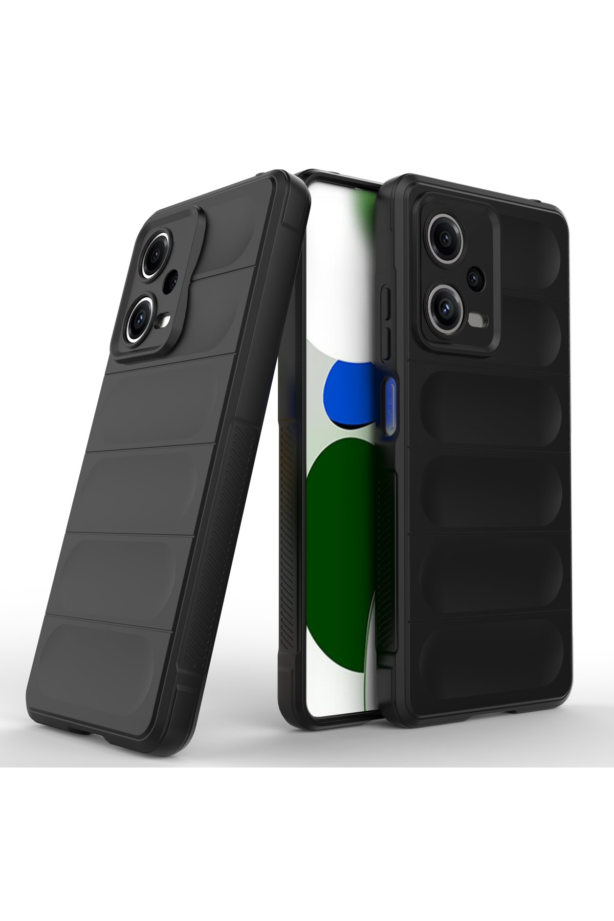 Newface Xiaomi Poco X5 5G Kılıf Mega Standlı Silikon - Pudra