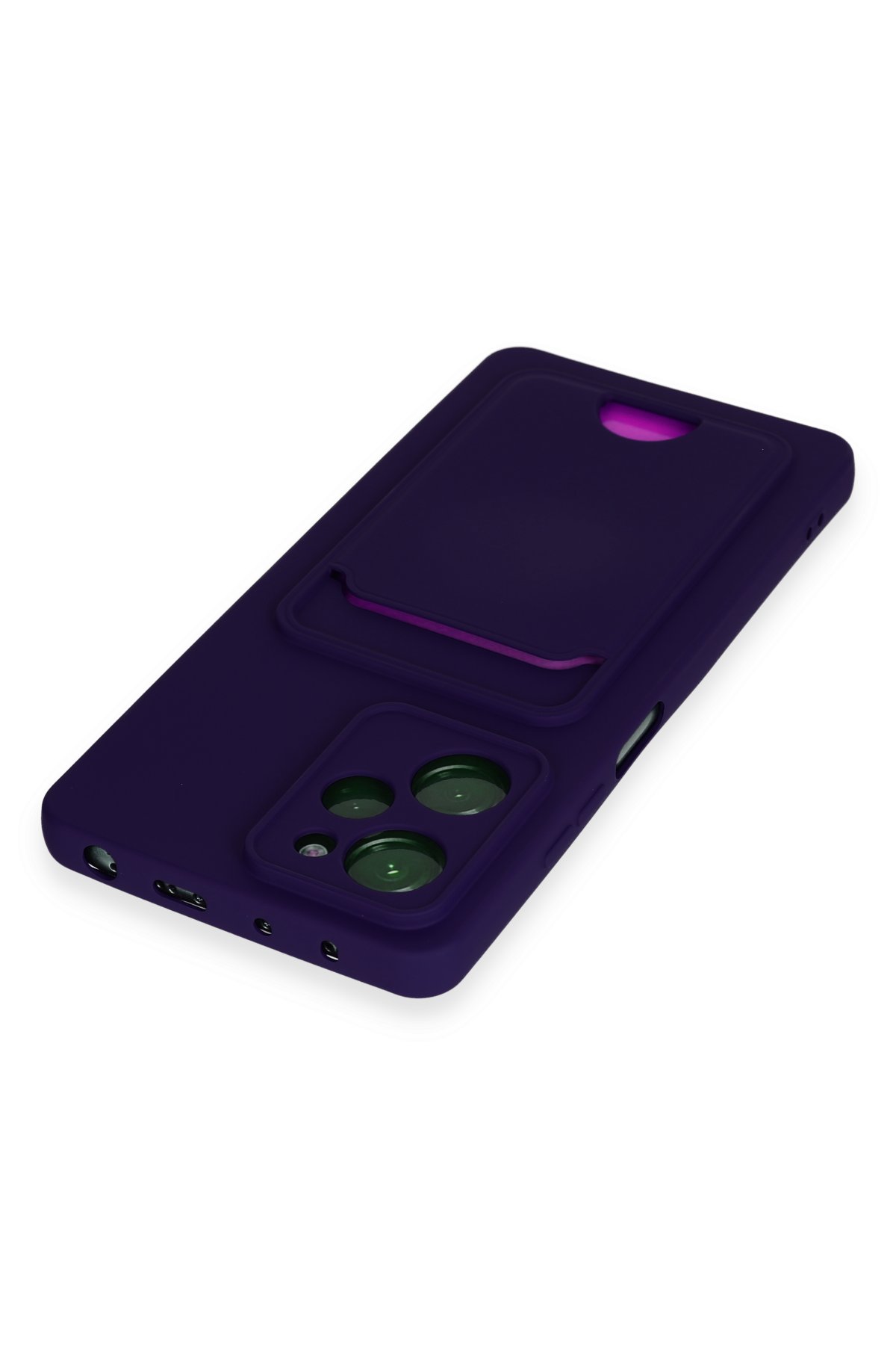 Newface Xiaomi Poco X5 Pro 5G Kılıf Razer Lensli Silikon - Mor