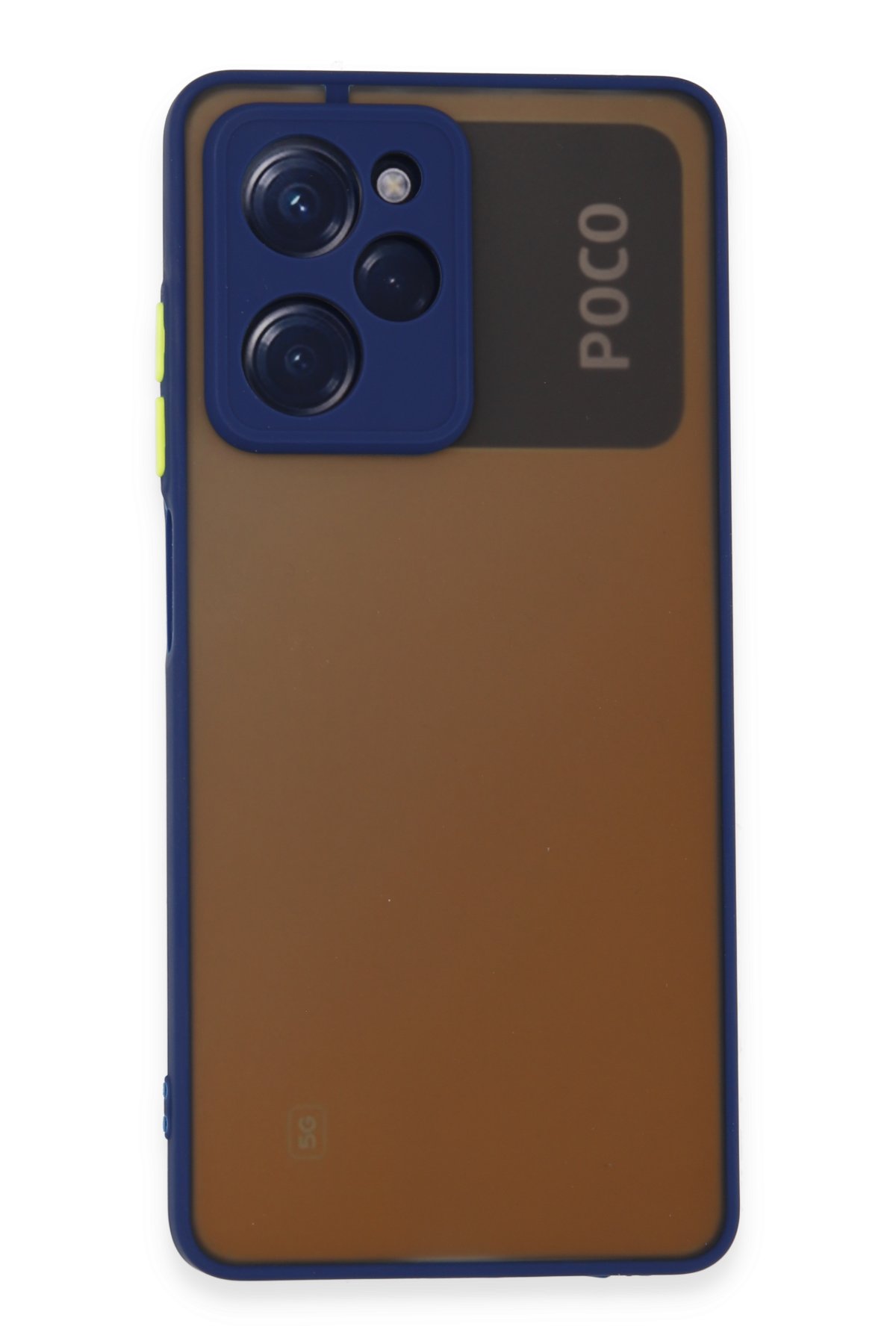 Newface Xiaomi Poco X5 Pro 5G Kılıf Nano içi Kadife Silikon - Sarı