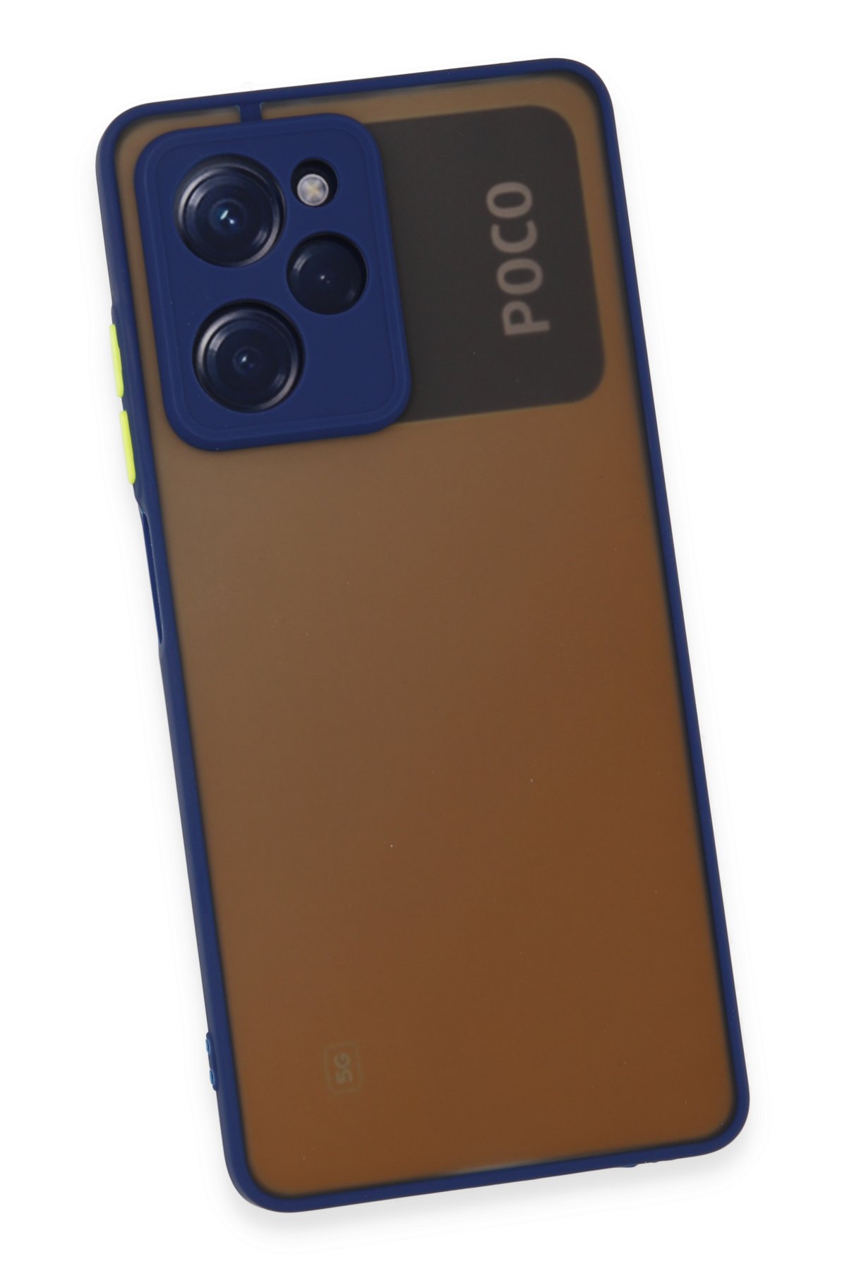 Newface Xiaomi Poco X5 Pro 5G Kılıf Nano içi Kadife Silikon - Sarı