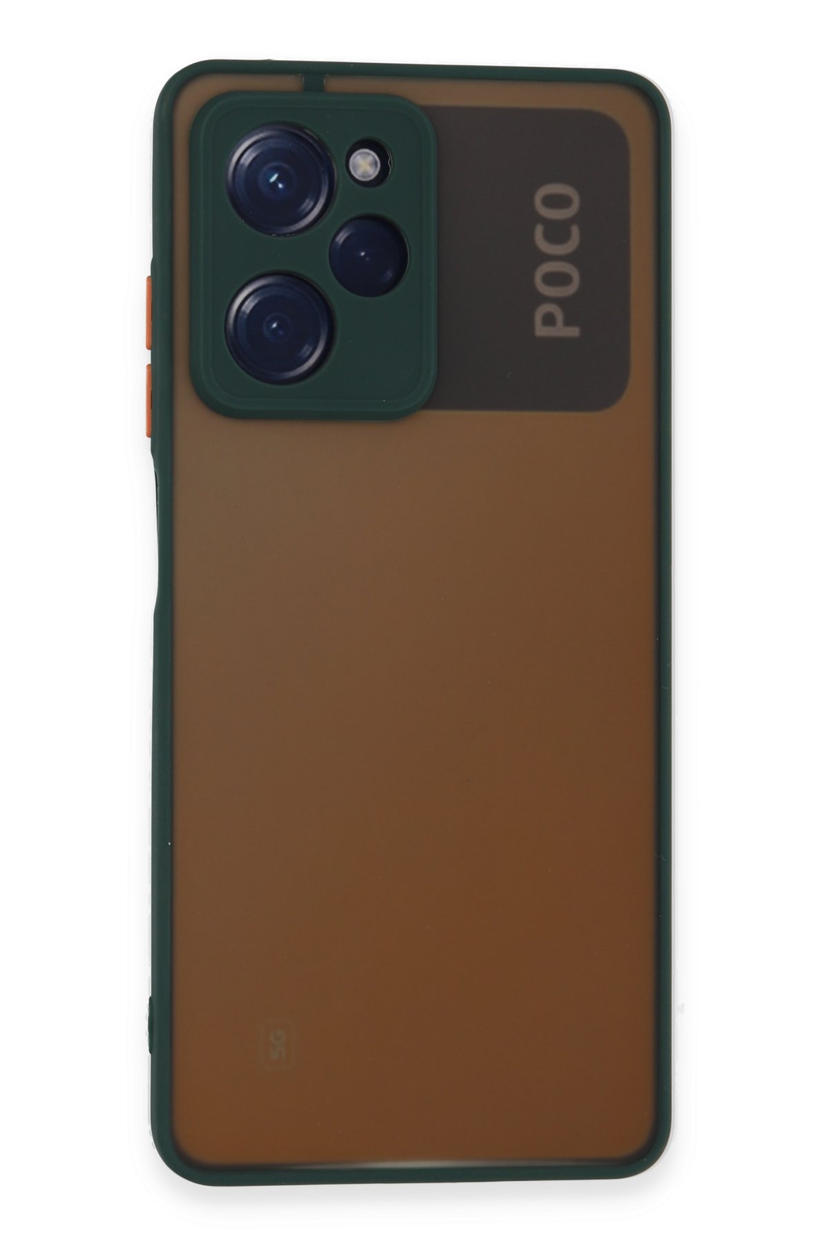 Newface Xiaomi Poco X5 Pro 5G Kılıf Nano içi Kadife Silikon - Koyu Yeşil