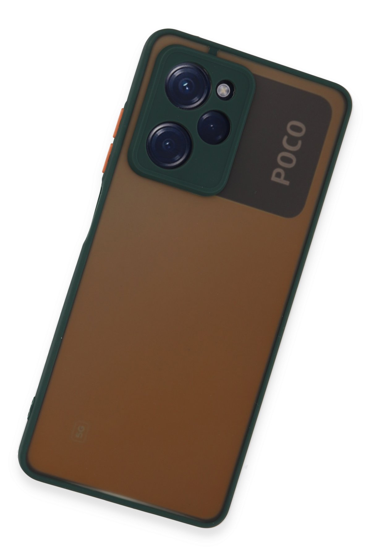 Newface Xiaomi Poco X5 Pro 5G Kılıf Nano içi Kadife Silikon - Koyu Yeşil